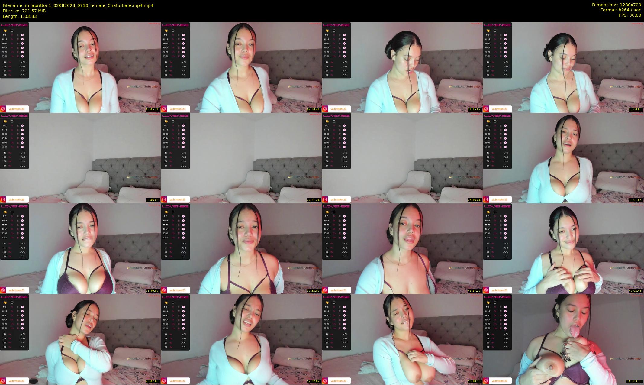 milabritton1 — 64 minute Chaturbate female cam show recording, 720p, Aug 2, 2023