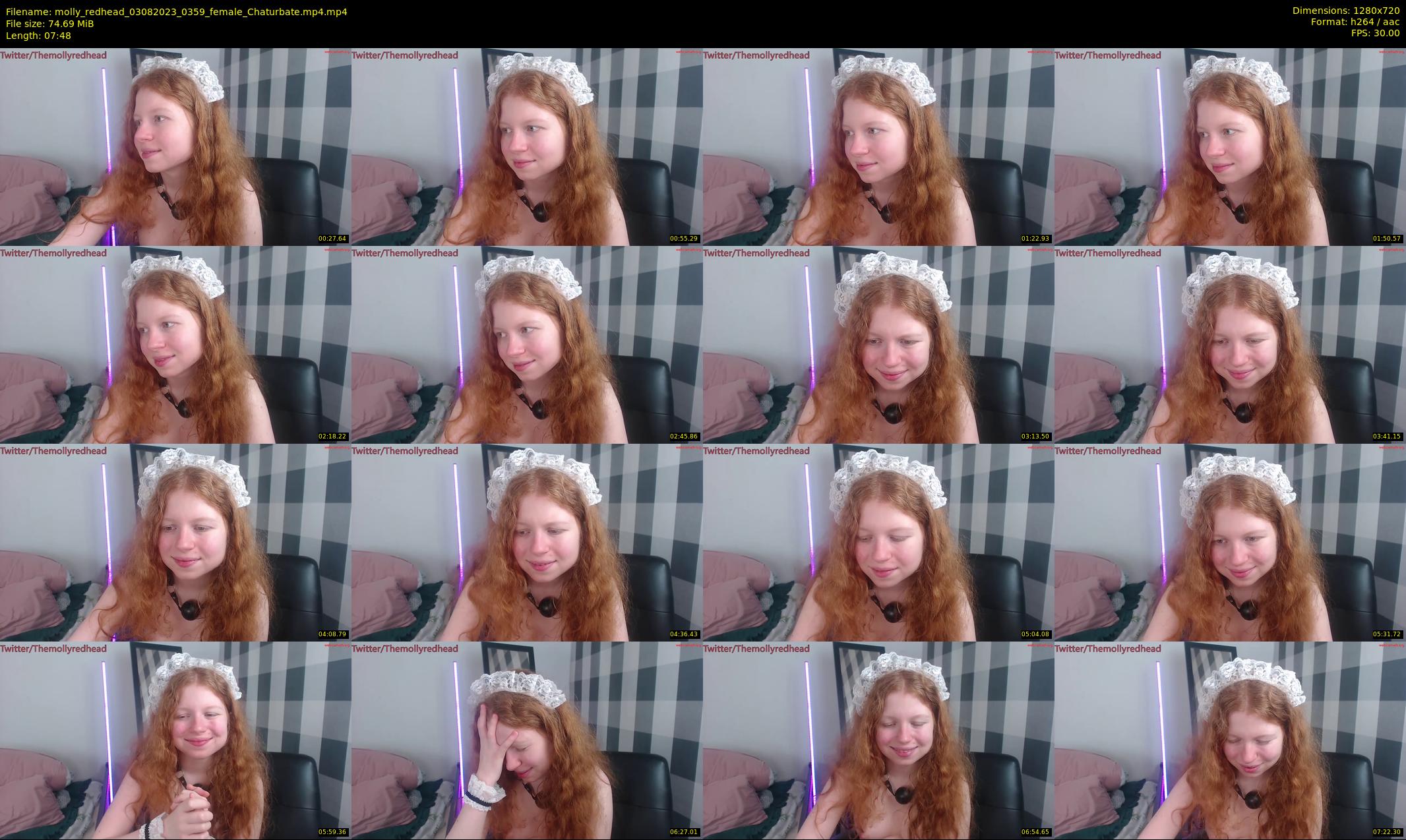 molly_redhead — 8 minute Chaturbate female cam show recording, 720p, Aug 3, 2023