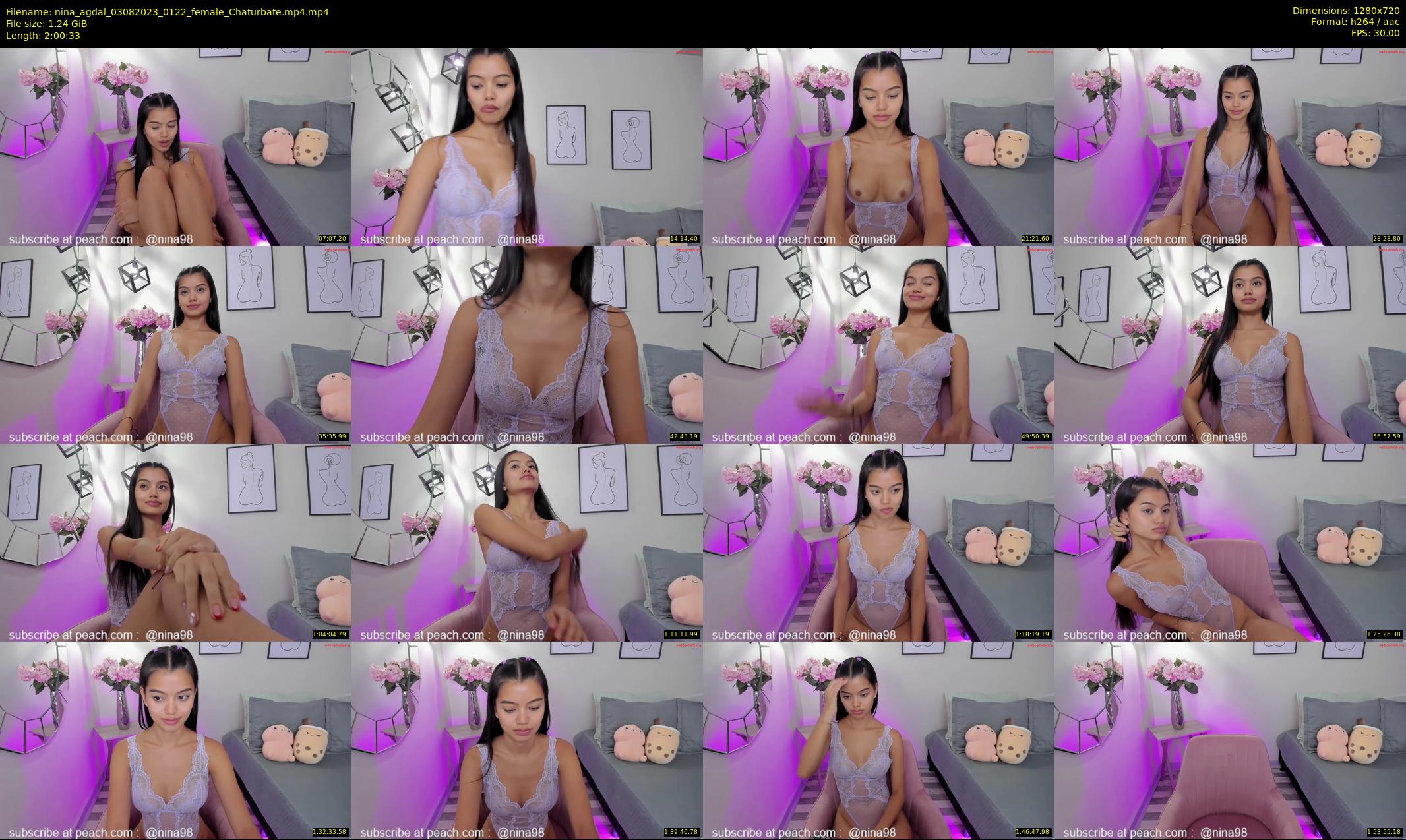nina_agdal — 121 minute Chaturbate female cam show recording, 720p, Aug 3, 2023