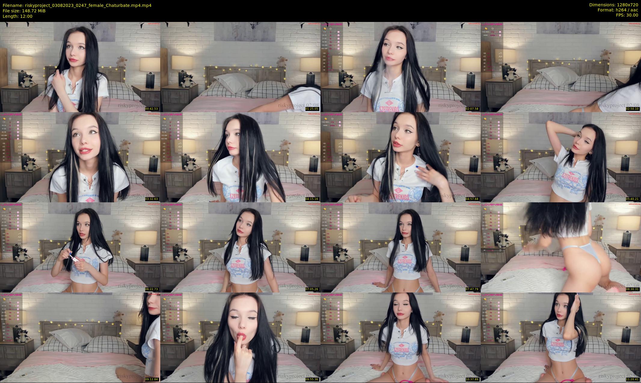 riskyproject — 12 minute Chaturbate couple cam show recording, 720p, Aug 3, 2023