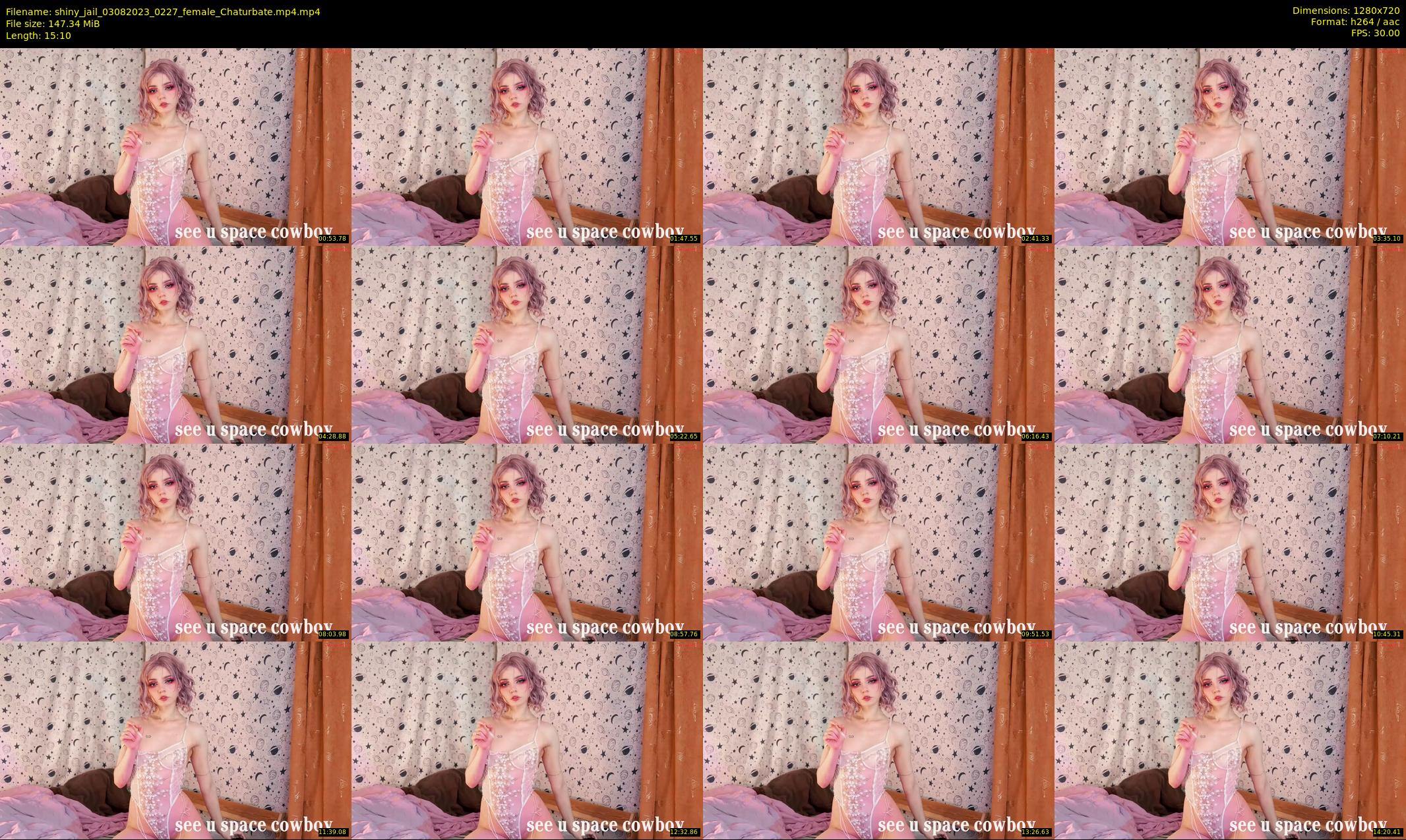 shiny_jail — 16 minute Chaturbate female cam show recording, 720p, Aug 3, 2023