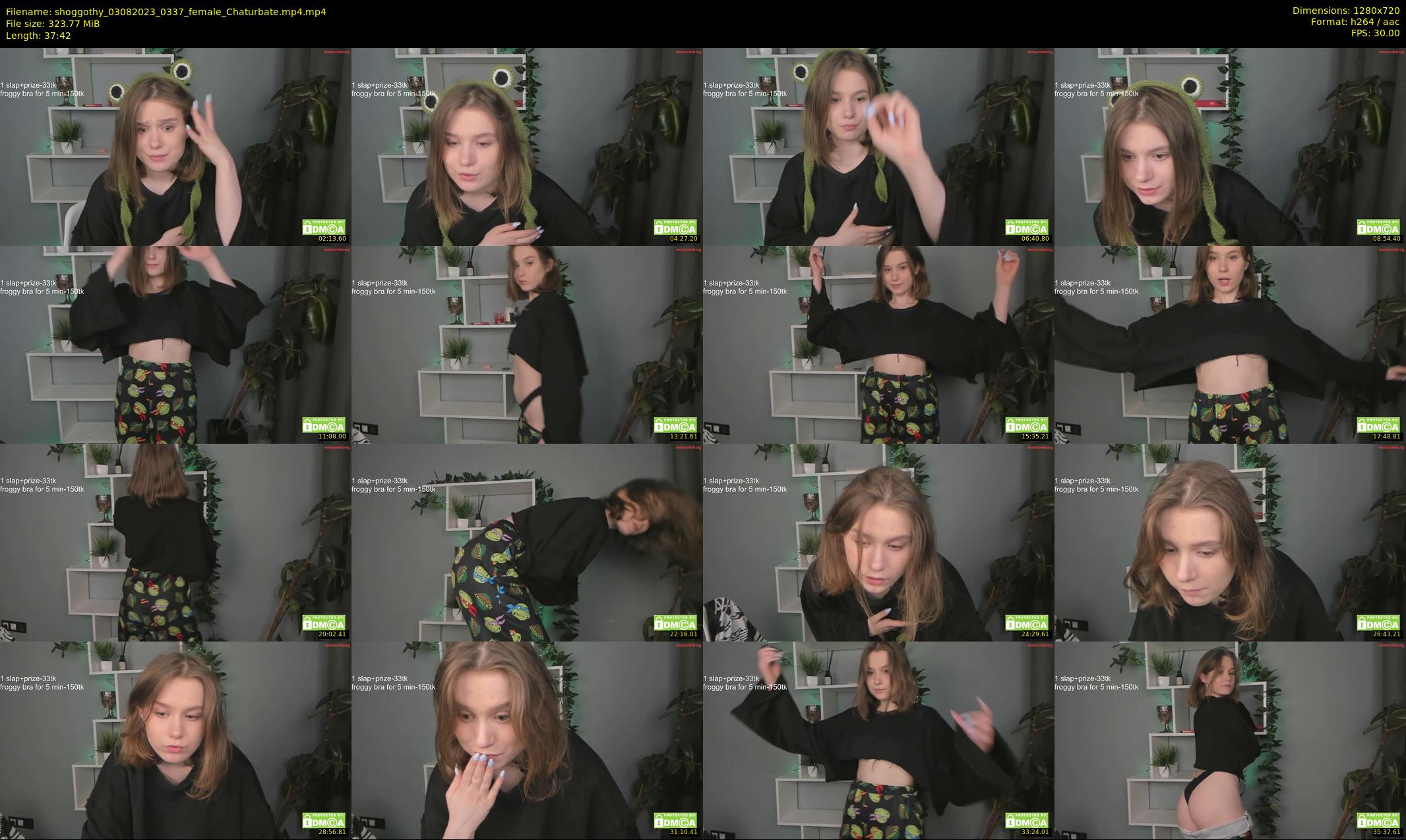 shoggothy — 38 minute Chaturbate female cam show recording, 720p, Aug 3, 2023
