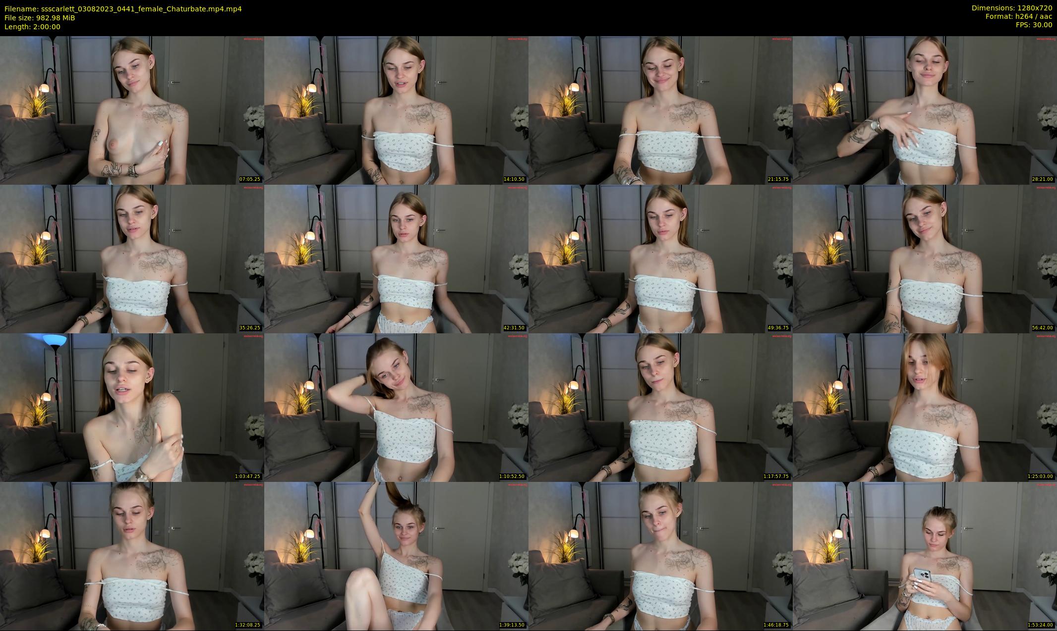 ssscarlett — 120 minute Chaturbate female cam show recording, 720p, Aug 3, 2023