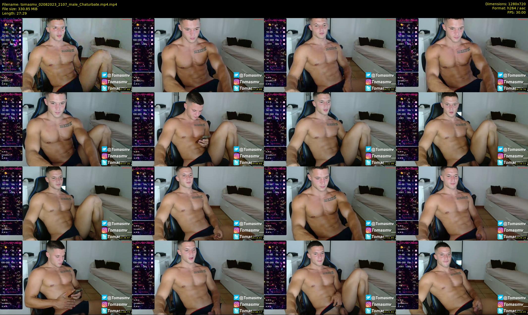 tomasmv — 28 minute Chaturbate male cam show recording, 720p, Aug 2, 2023