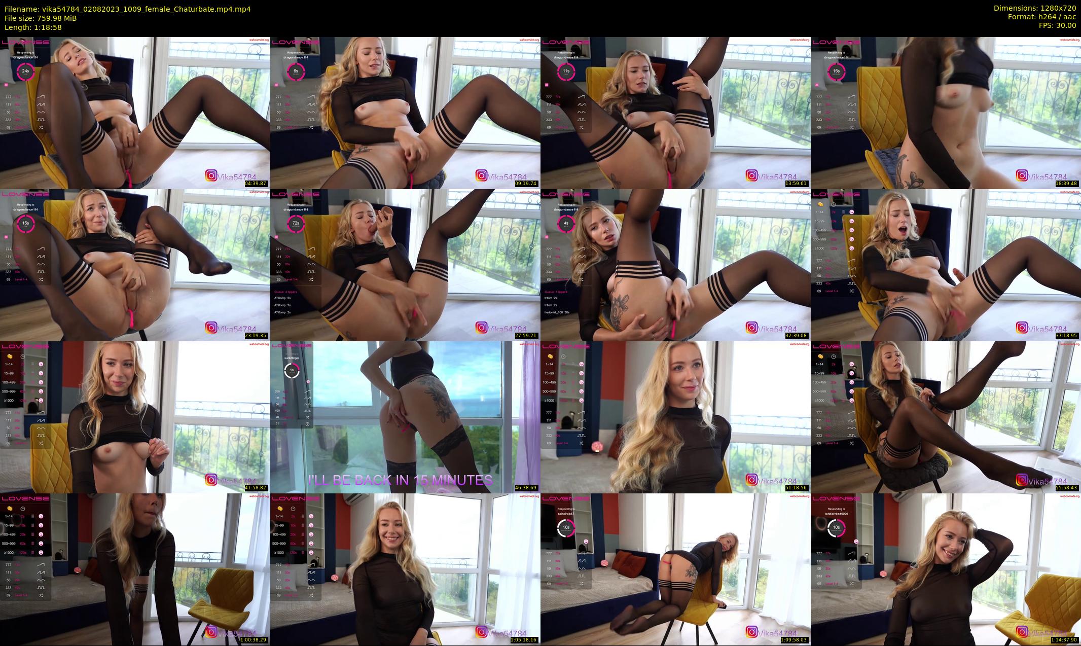 vika54784 — 79 minute Chaturbate female cam show recording, 720p, Aug 2, 2023