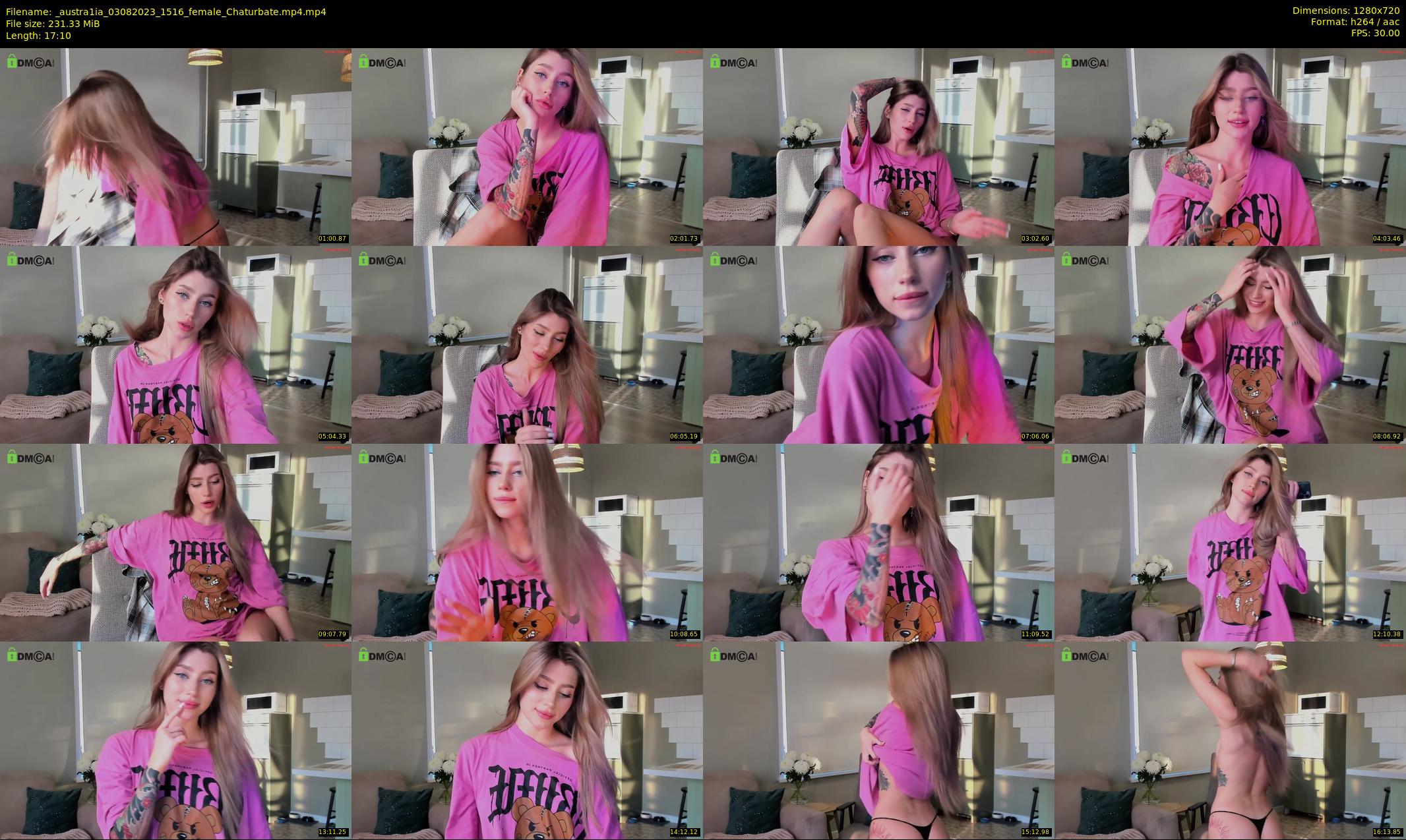 _austra1ia — 18 minute Chaturbate female cam show recording, 720p, Aug 3, 2023