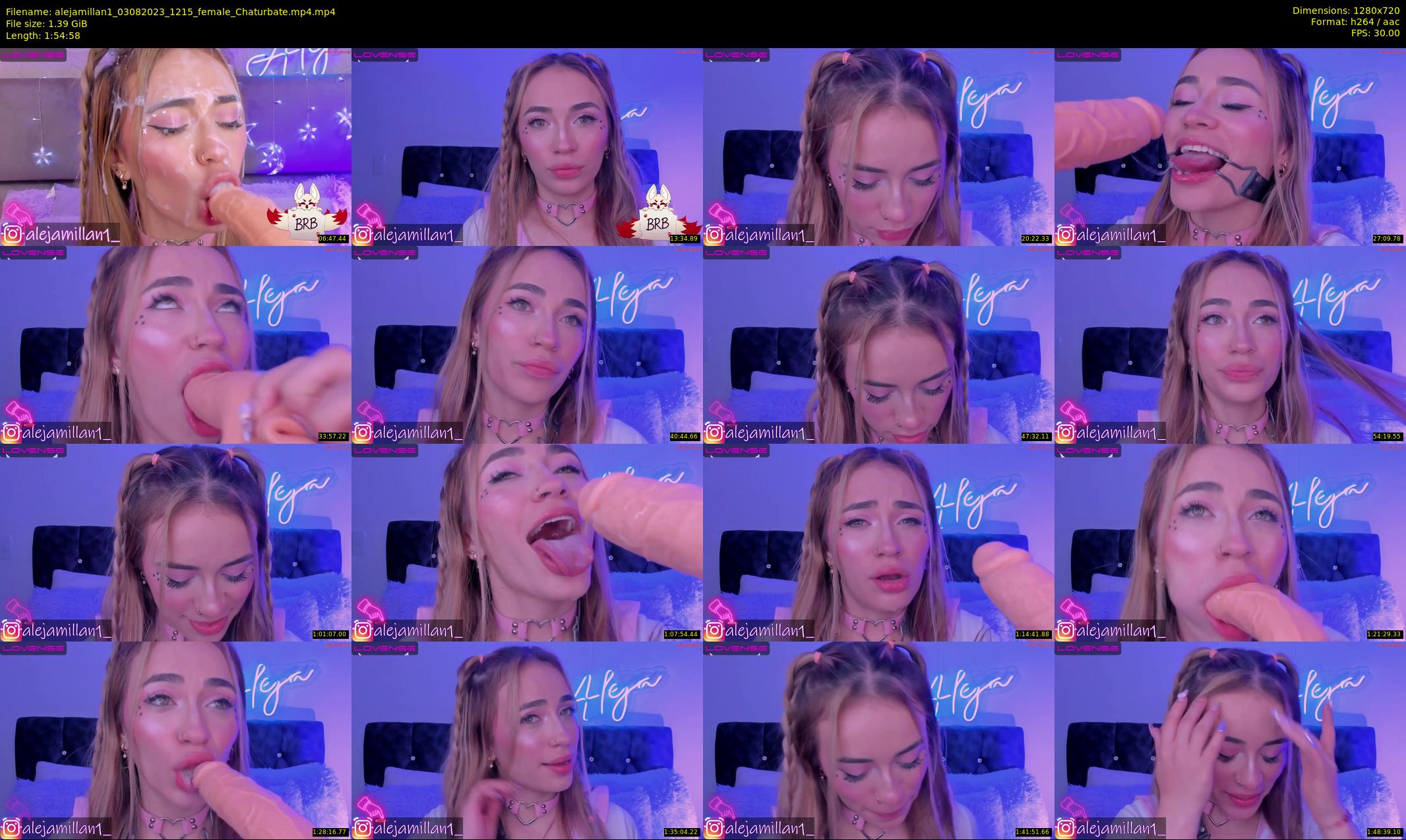 alejamillan1 — 115 minute Chaturbate female cam show recording, 720p, Aug 3, 2023