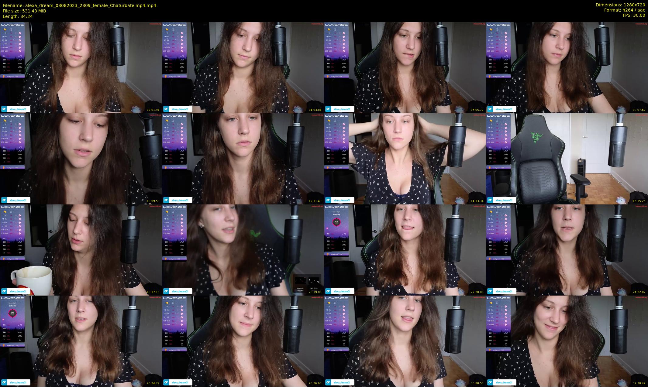 alexa_dream — 35 minute Chaturbate female cam show recording, 720p, Aug 3, 2023