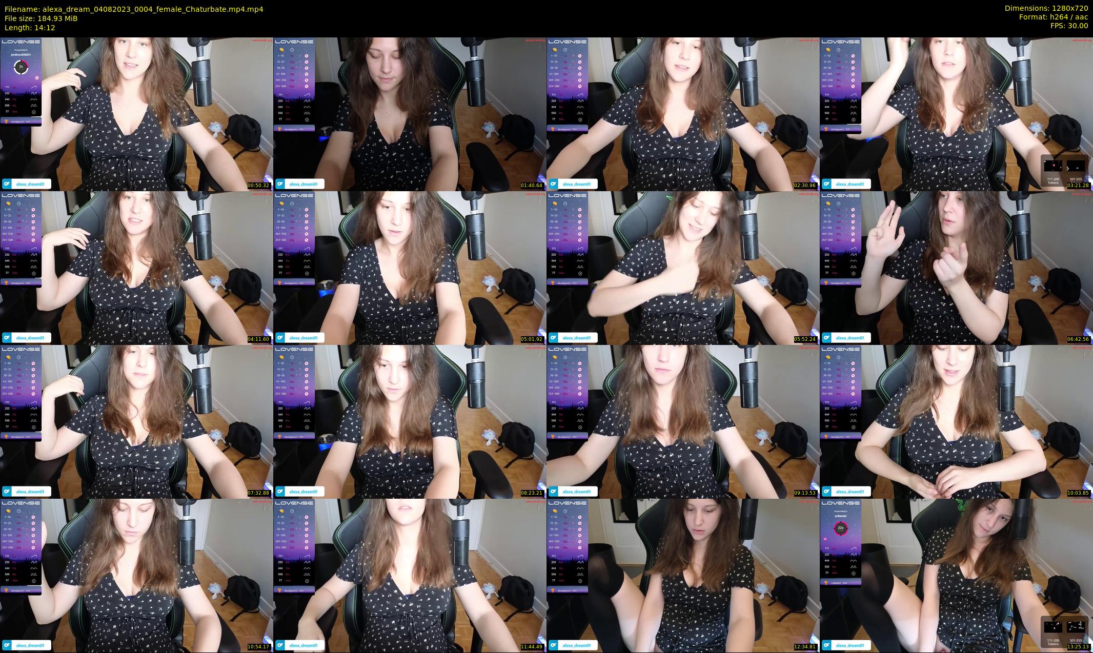 alexa_dream — 15 minute Chaturbate female cam show recording, 720p, Aug 4, 2023