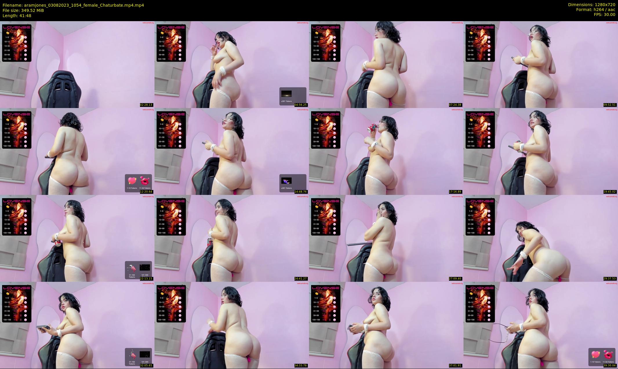 aramjones — 42 minute Chaturbate female cam show recording, 720p, Aug 3, 2023