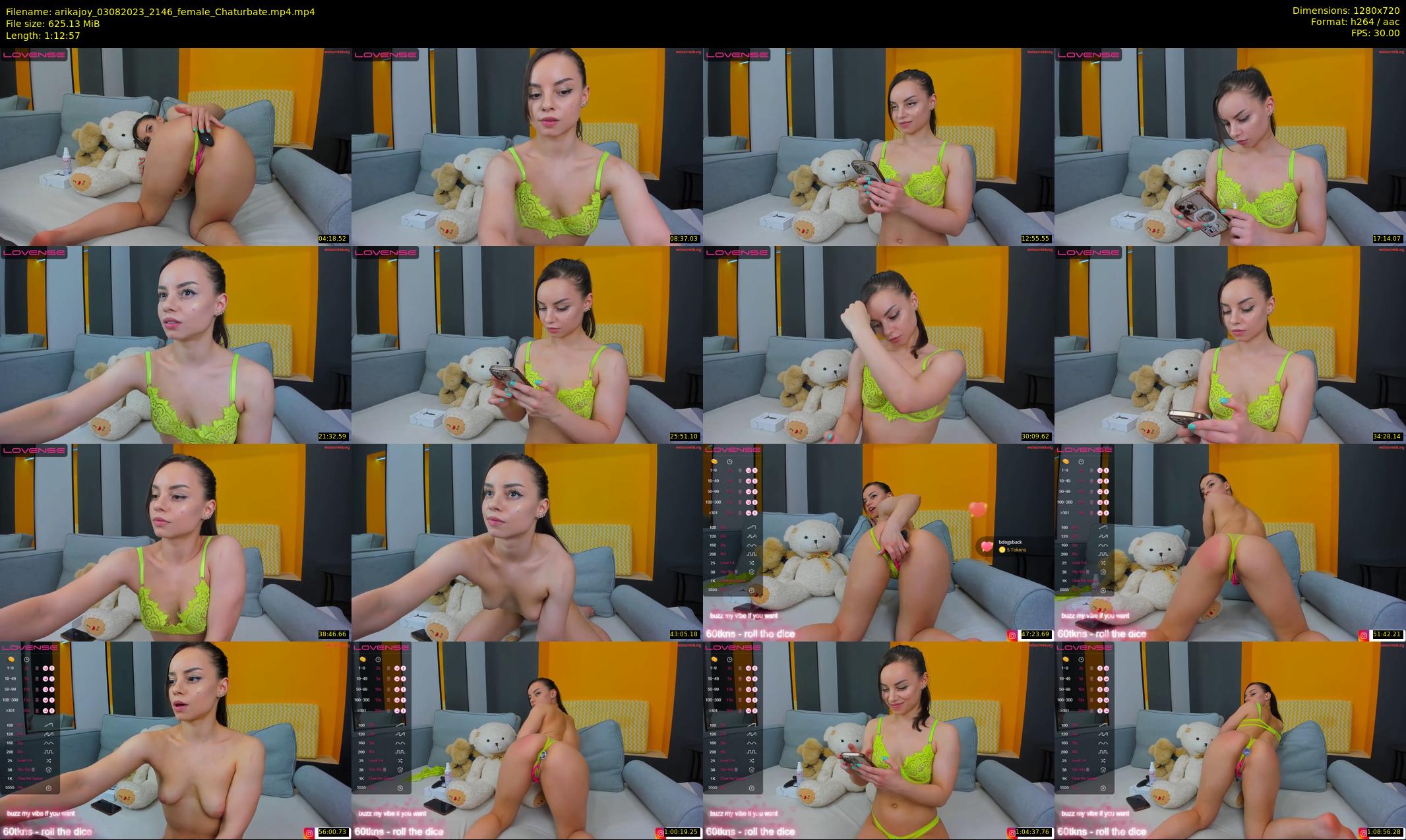 arikajoy — 73 minute Chaturbate female cam show recording, 720p, Aug 3, 2023