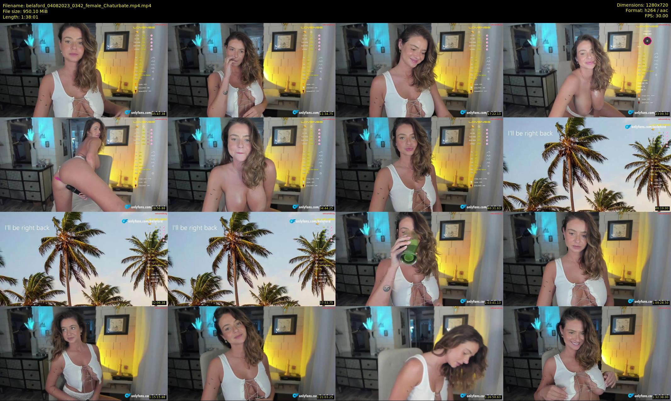 belaford — 99 minute Chaturbate female cam show recording, 720p, Aug 4, 2023