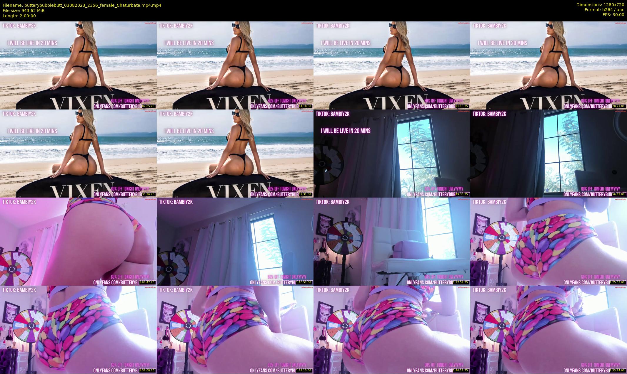 butterybubblebutt — 120 minute Chaturbate couple cam show recording, 720p, Aug 3, 2023