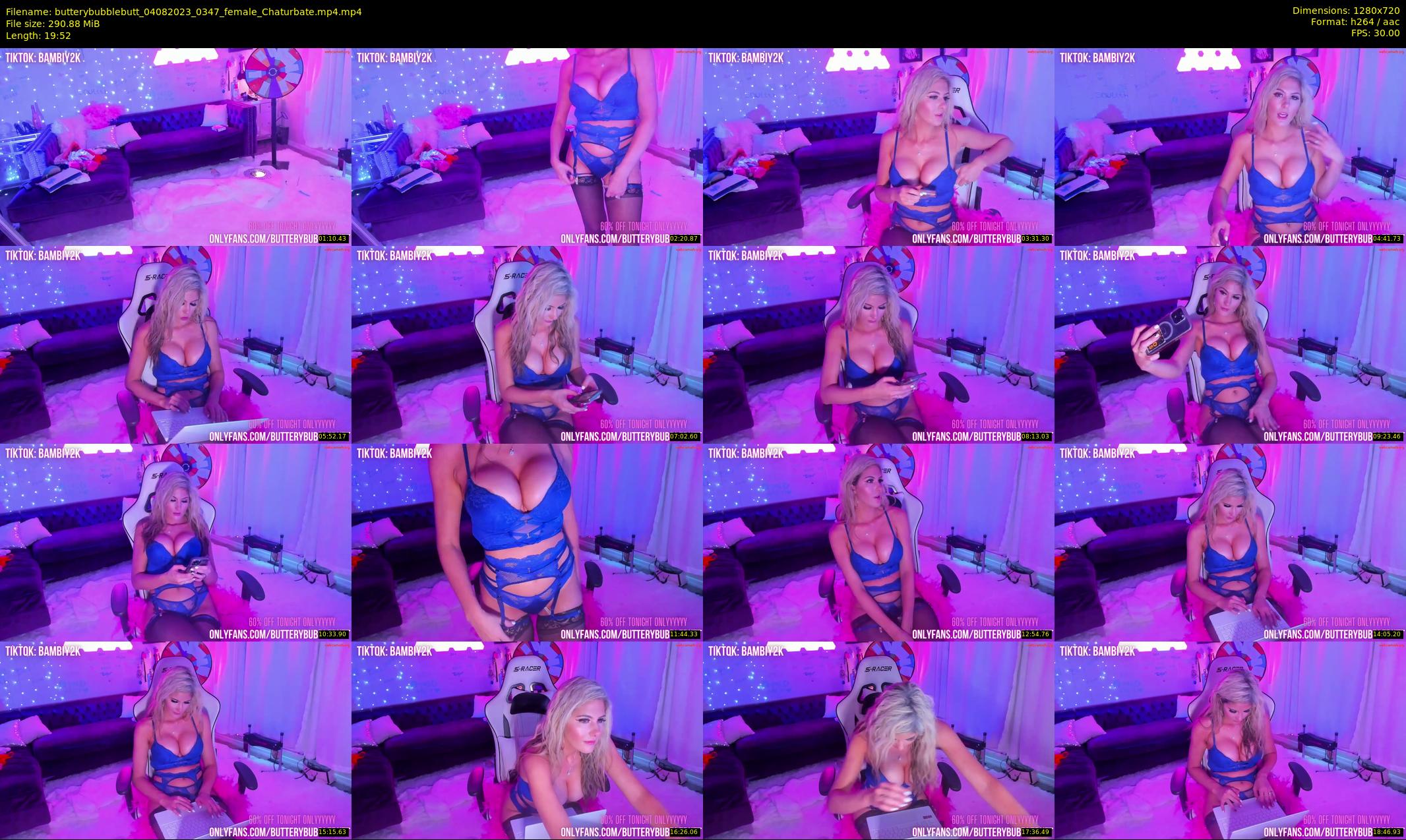 butterybubblebutt — 20 minute Chaturbate couple cam show recording, 720p, Aug 4, 2023