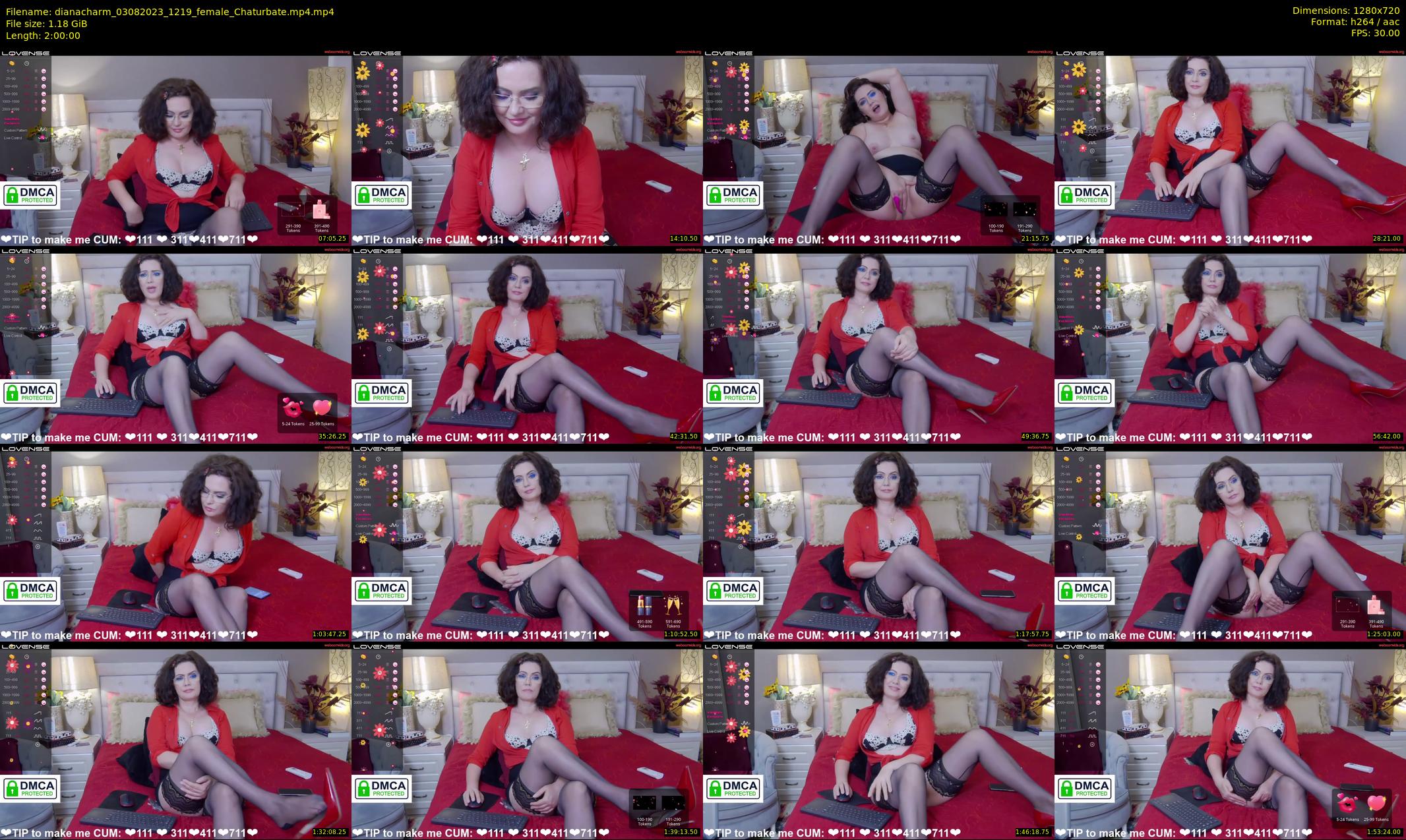 dianacharm — 120 minute Chaturbate female cam show recording, 720p, Aug 3, 2023