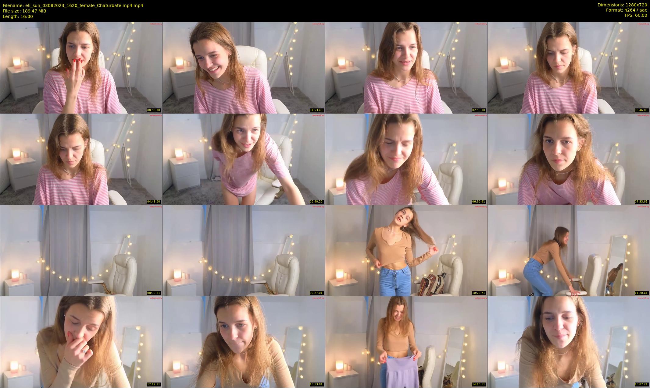 eli_sun — 16 minute Chaturbate female cam show recording, 720p, Aug 3, 2023