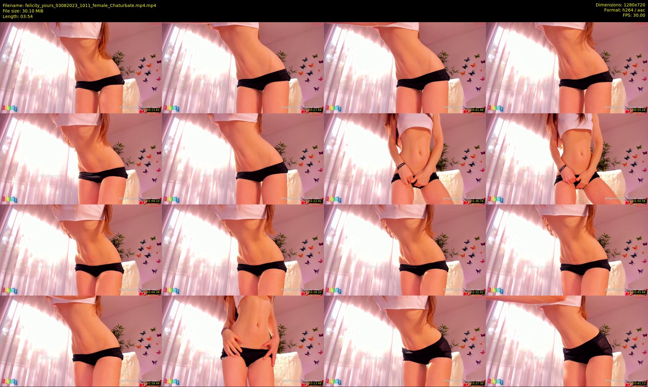 felicity_yours — 4 minute Chaturbate female cam show recording, 720p, Aug 3, 2023