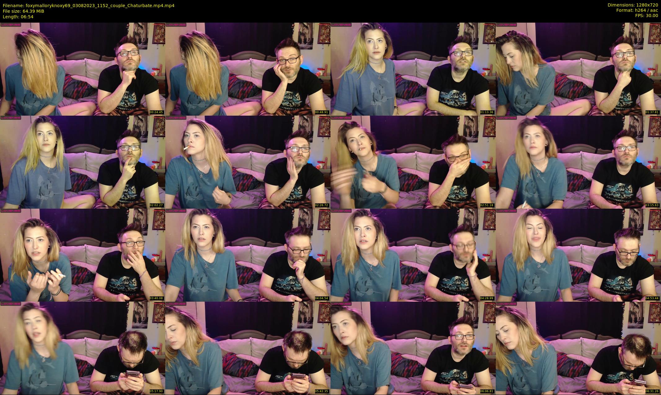 foxymalloryknoxy69 — 7 minute Chaturbate couple cam show recording, 720p, Aug 3, 2023