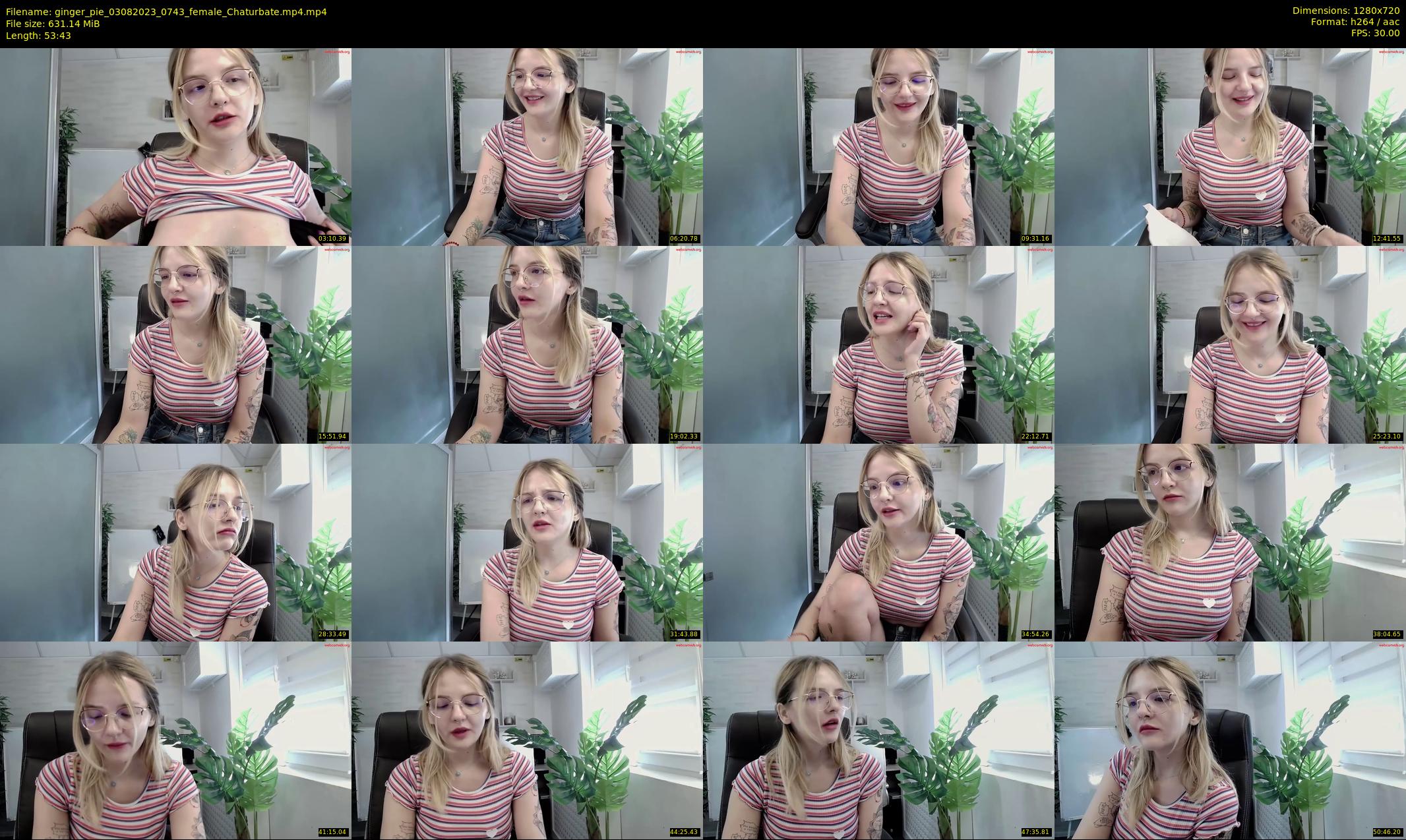 ginger_pie — 54 minute Chaturbate female cam show recording, 720p, Aug 3, 2023