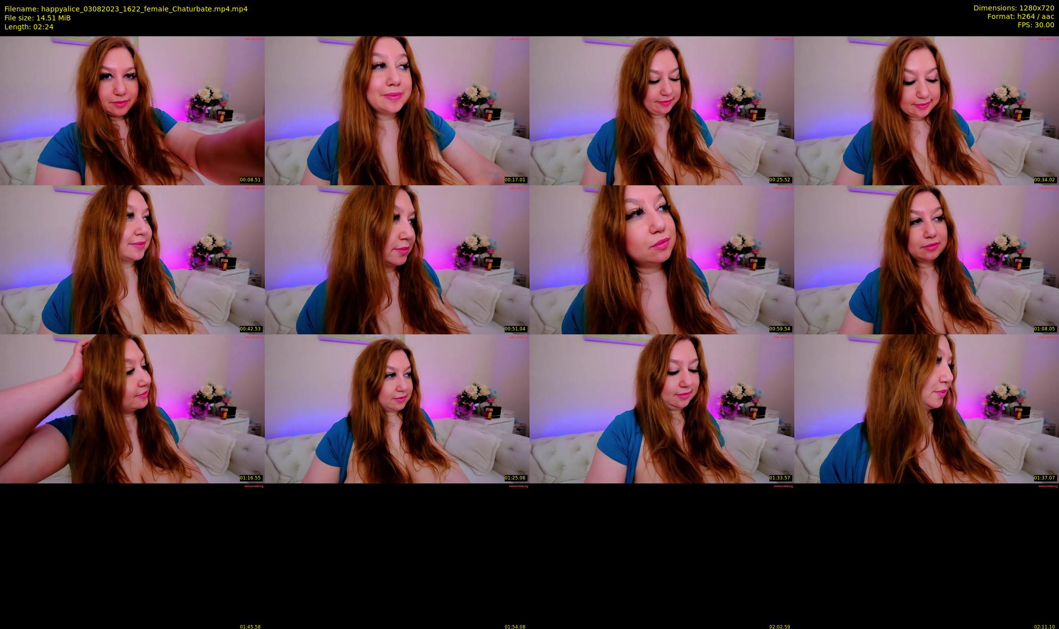 happyalice — 3 minute Chaturbate female cam show recording, 720p, Aug 3, 2023