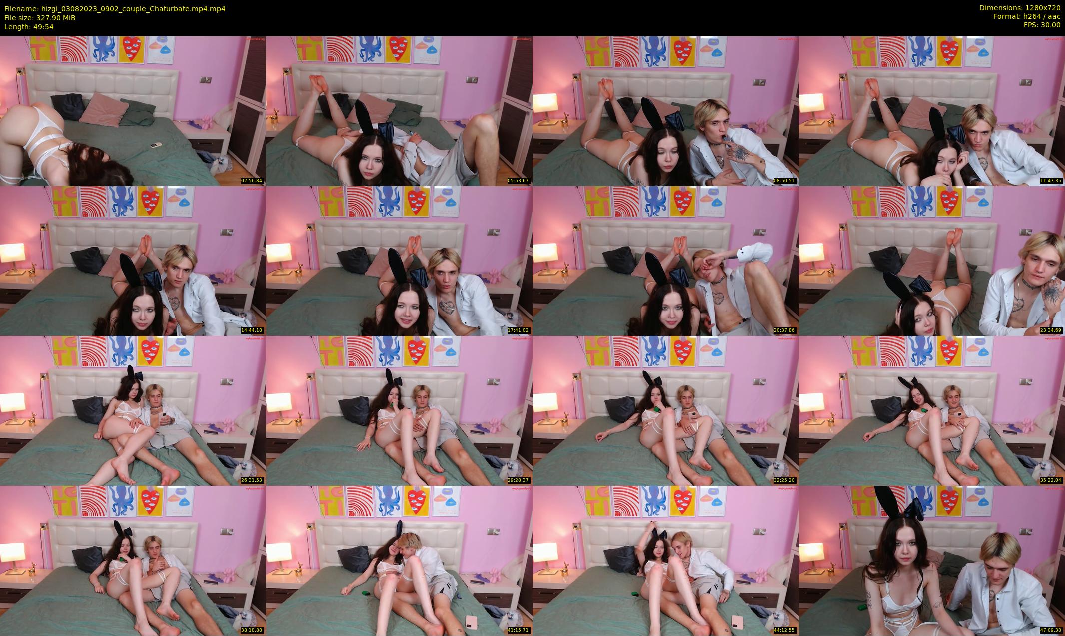 hizgi — 50 minute Chaturbate couple cam show recording, 720p, Aug 3, 2023