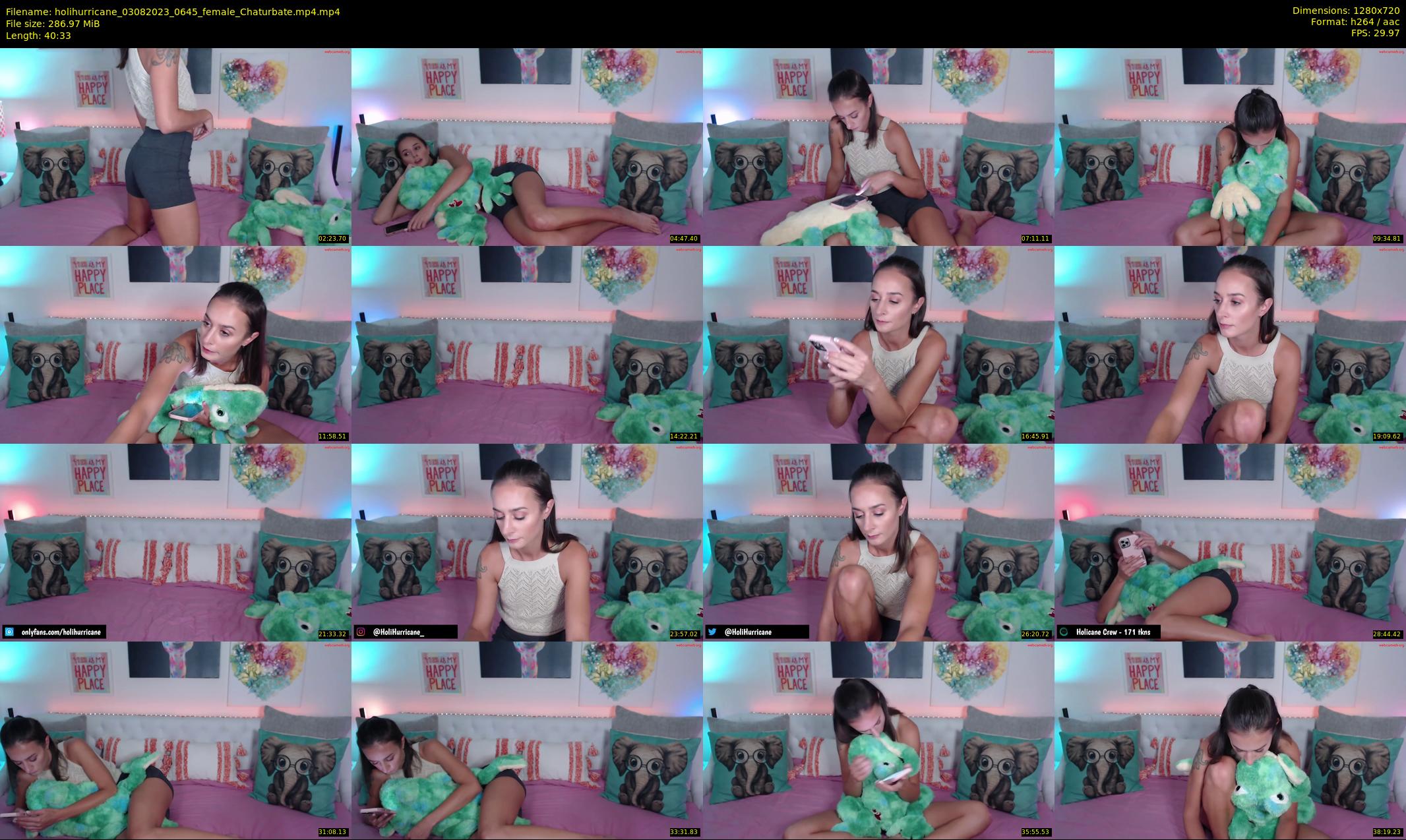 holihurricane — 41 minute Chaturbate female cam show recording, 720p, Aug 3, 2023