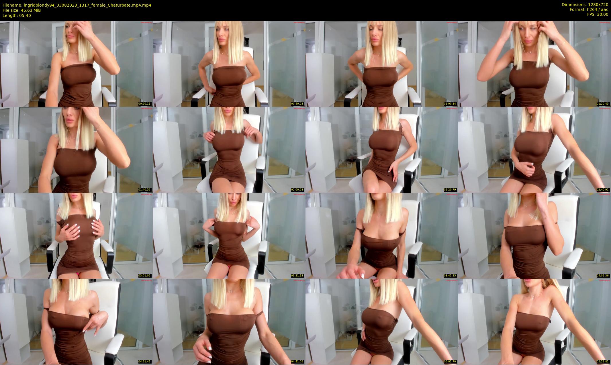 ingridblondy94 — 6 minute Chaturbate female cam show recording, 720p, Aug 3, 2023