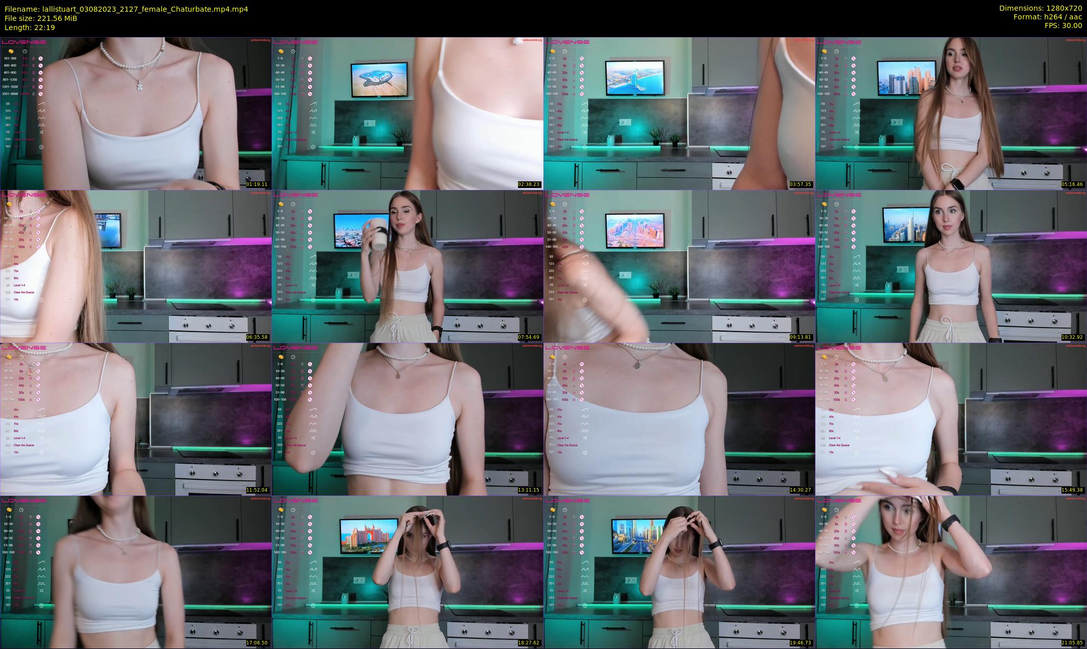 lallistuart — 23 minute Chaturbate female cam show recording, 720p, Aug 3, 2023