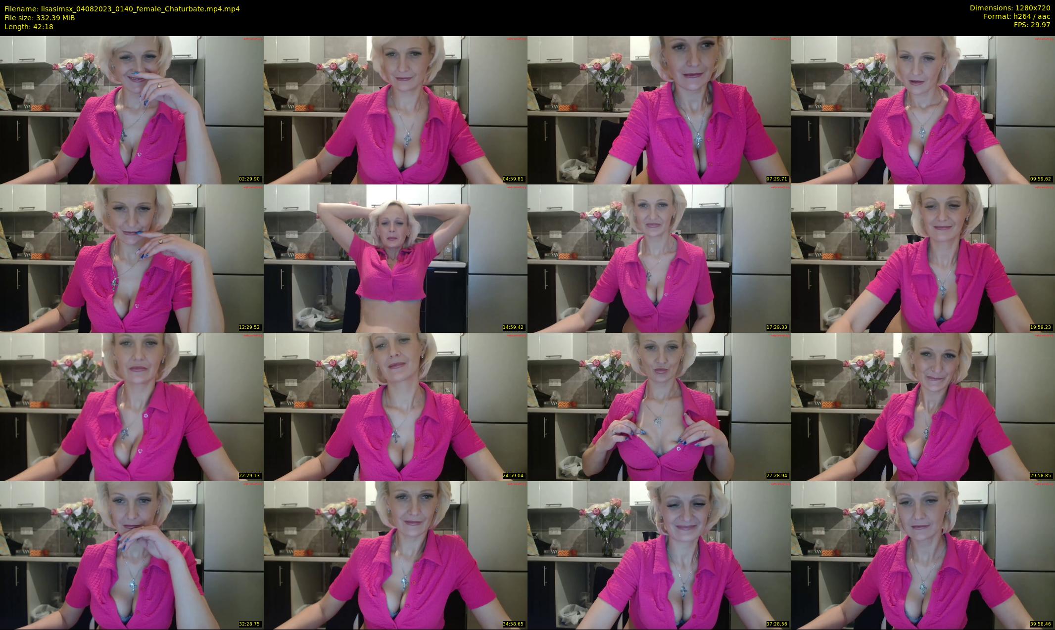 lisasimsx — 43 minute Chaturbate female cam show recording, 720p, Aug 4, 2023