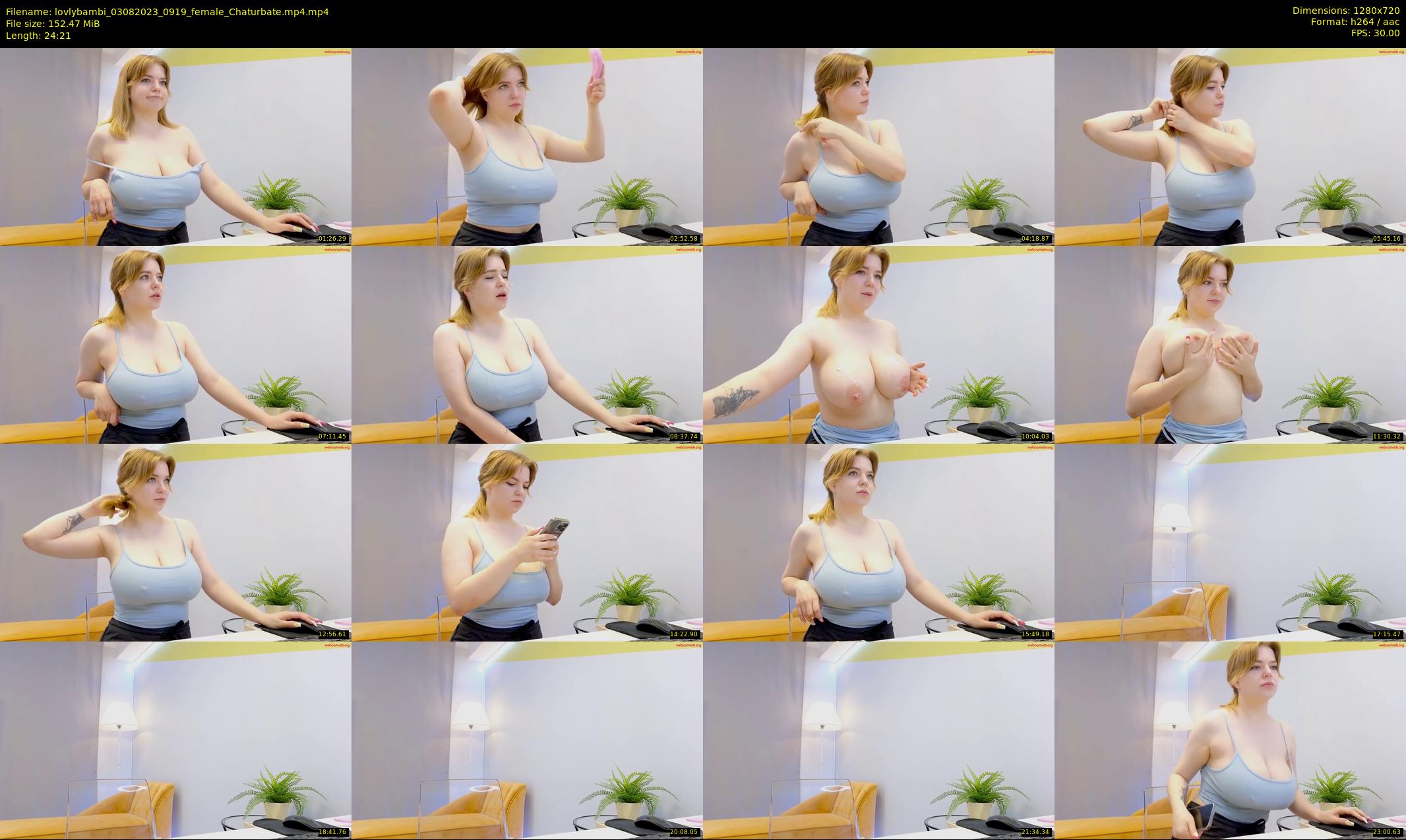 lovlybambi — 25 minute Chaturbate female cam show recording, 720p, Aug 3, 2023