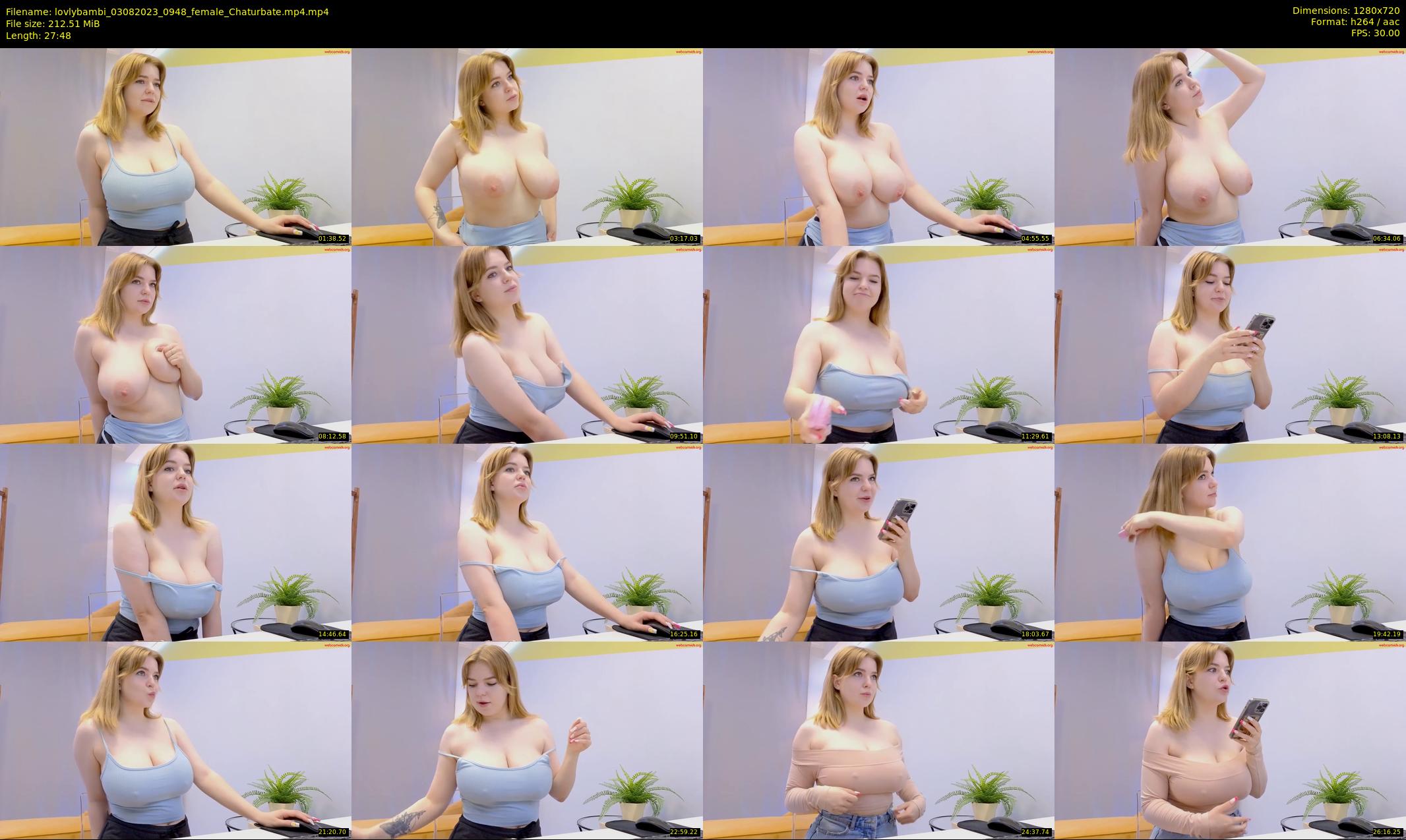 lovlybambi — 28 minute Chaturbate female cam show recording, 720p, Aug 3, 2023