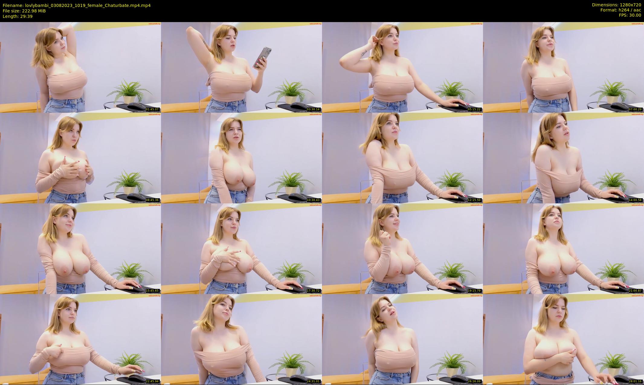lovlybambi — 30 minute Chaturbate female cam show recording, 720p, Aug 3, 2023