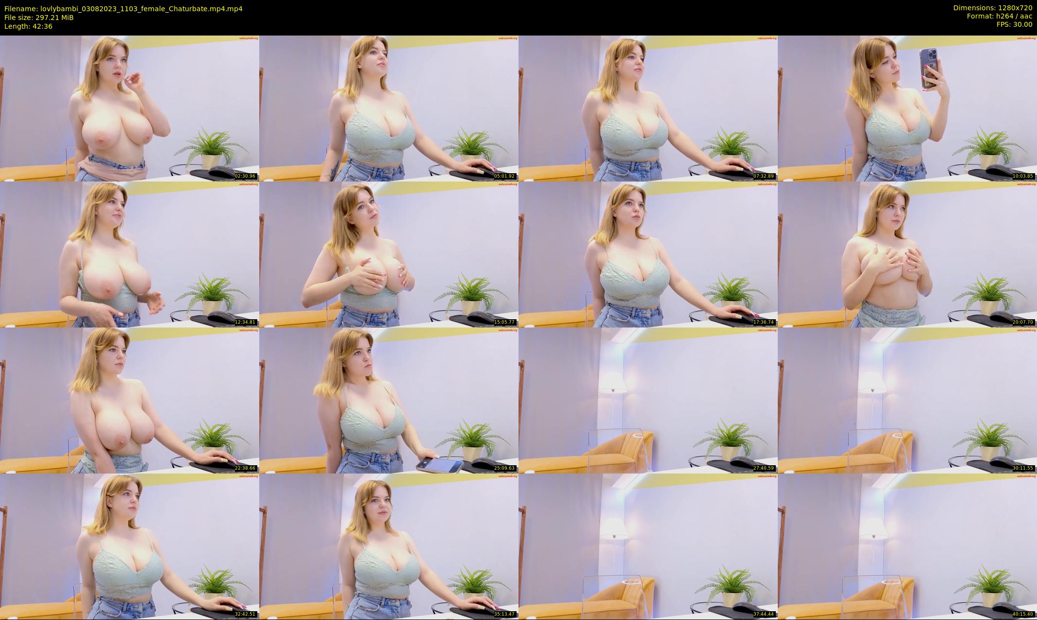 lovlybambi — 43 minute Chaturbate female cam show recording, 720p, Aug 3, 2023