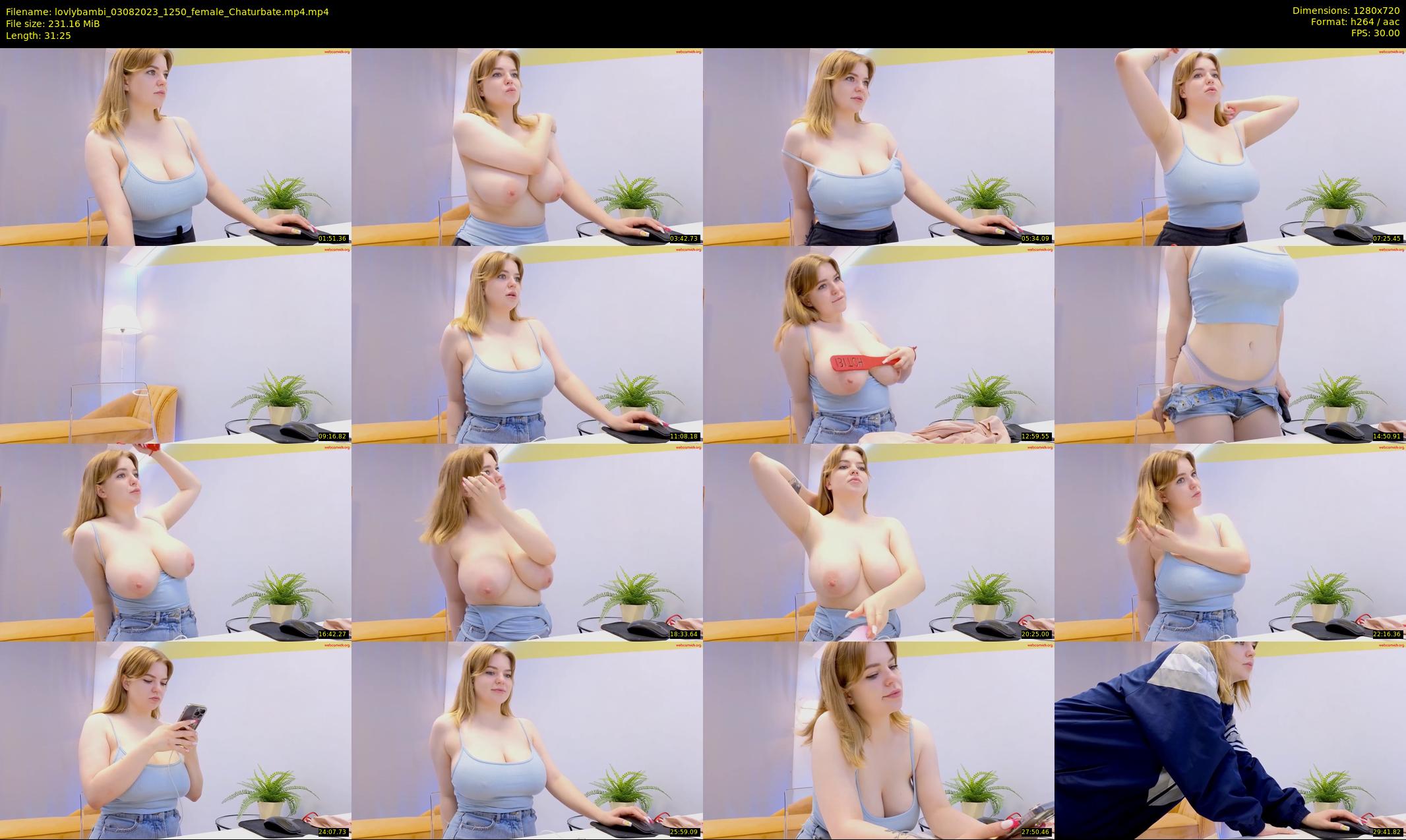 lovlybambi — 32 minute Chaturbate female cam show recording, 720p, Aug 3, 2023
