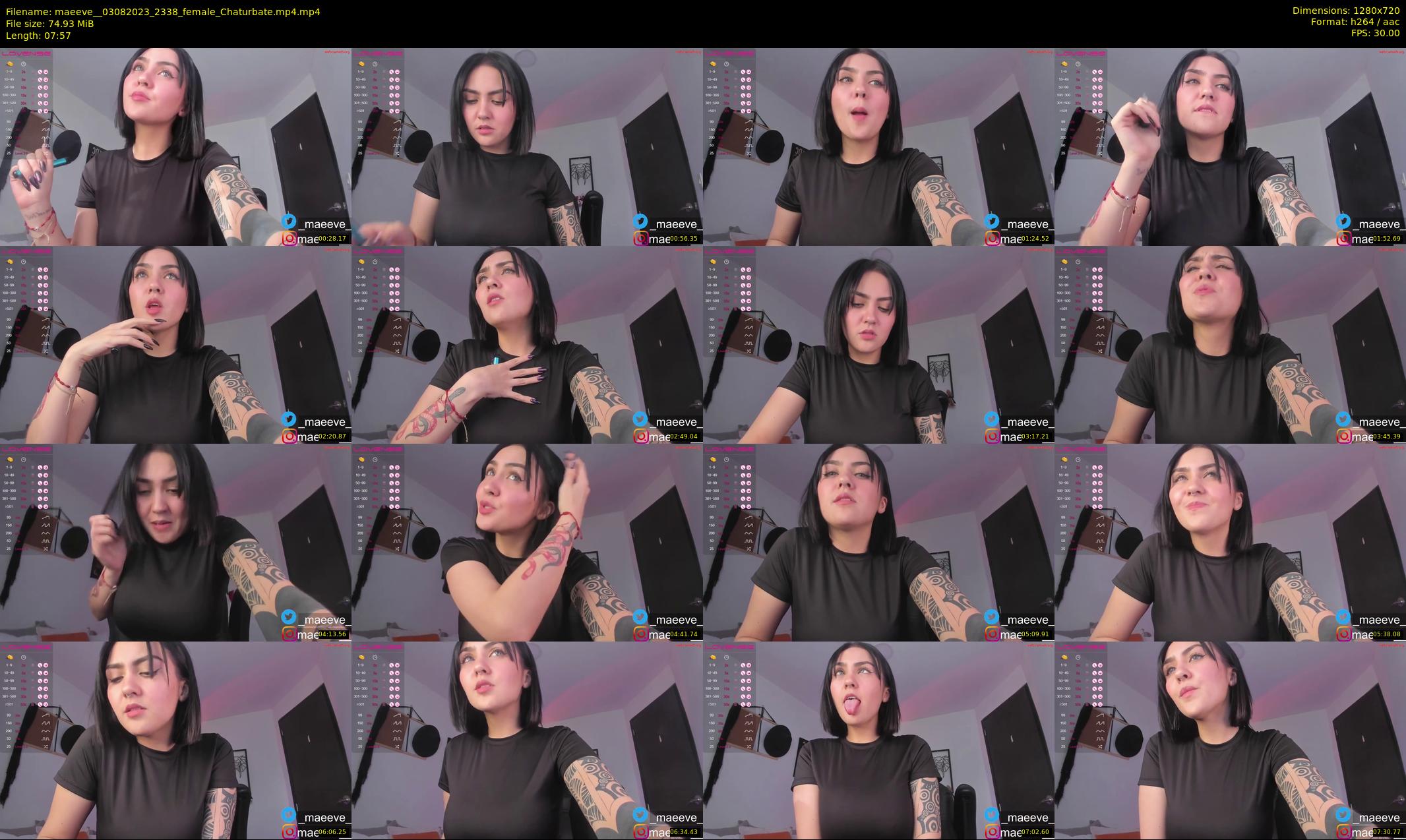 maeeve_ — 8 minute Chaturbate female cam show recording, 720p, Aug 3, 2023