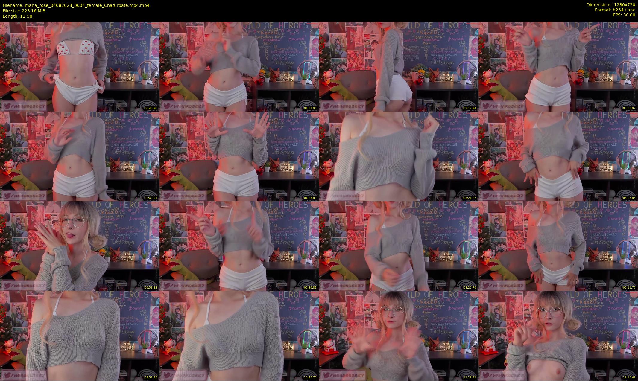 mana_rose — 13 minute Chaturbate female cam show recording, 720p, Aug 4, 2023