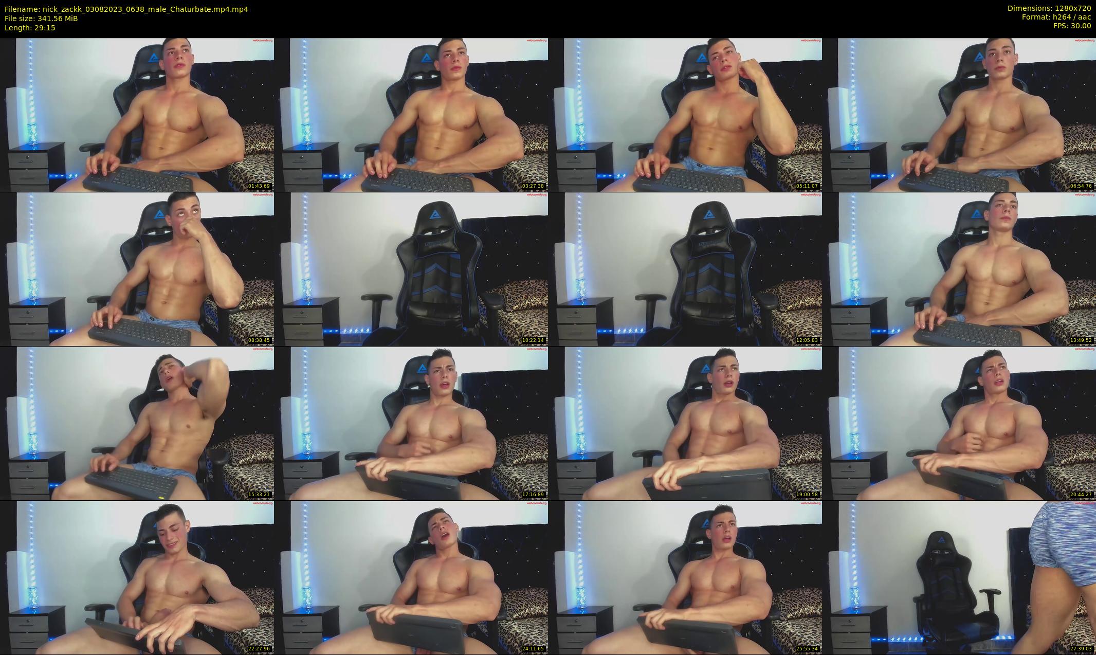 nick_zackk — 30 minute Chaturbate male cam show recording, 720p, Aug 3, 2023