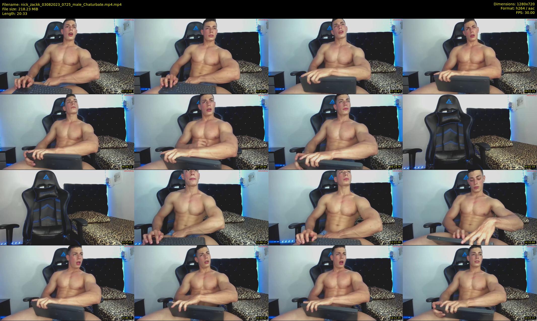 nick_zackk — 21 minute Chaturbate male cam show recording, 720p, Aug 3, 2023