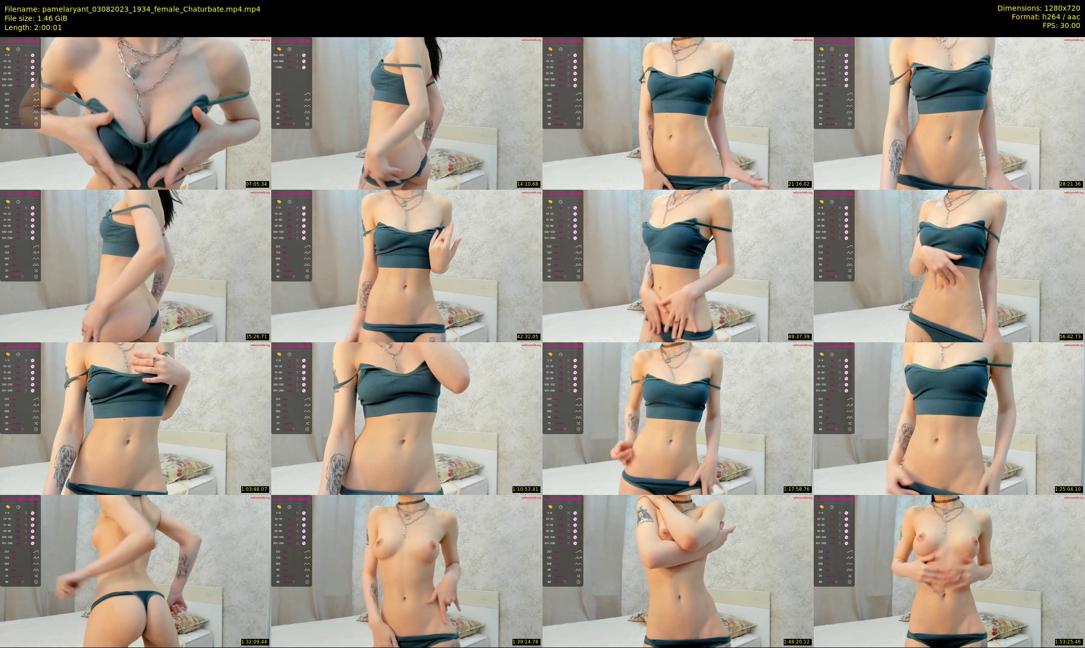 pamelaryant — 121 minute Chaturbate female cam show recording, 720p, Aug 3, 2023
