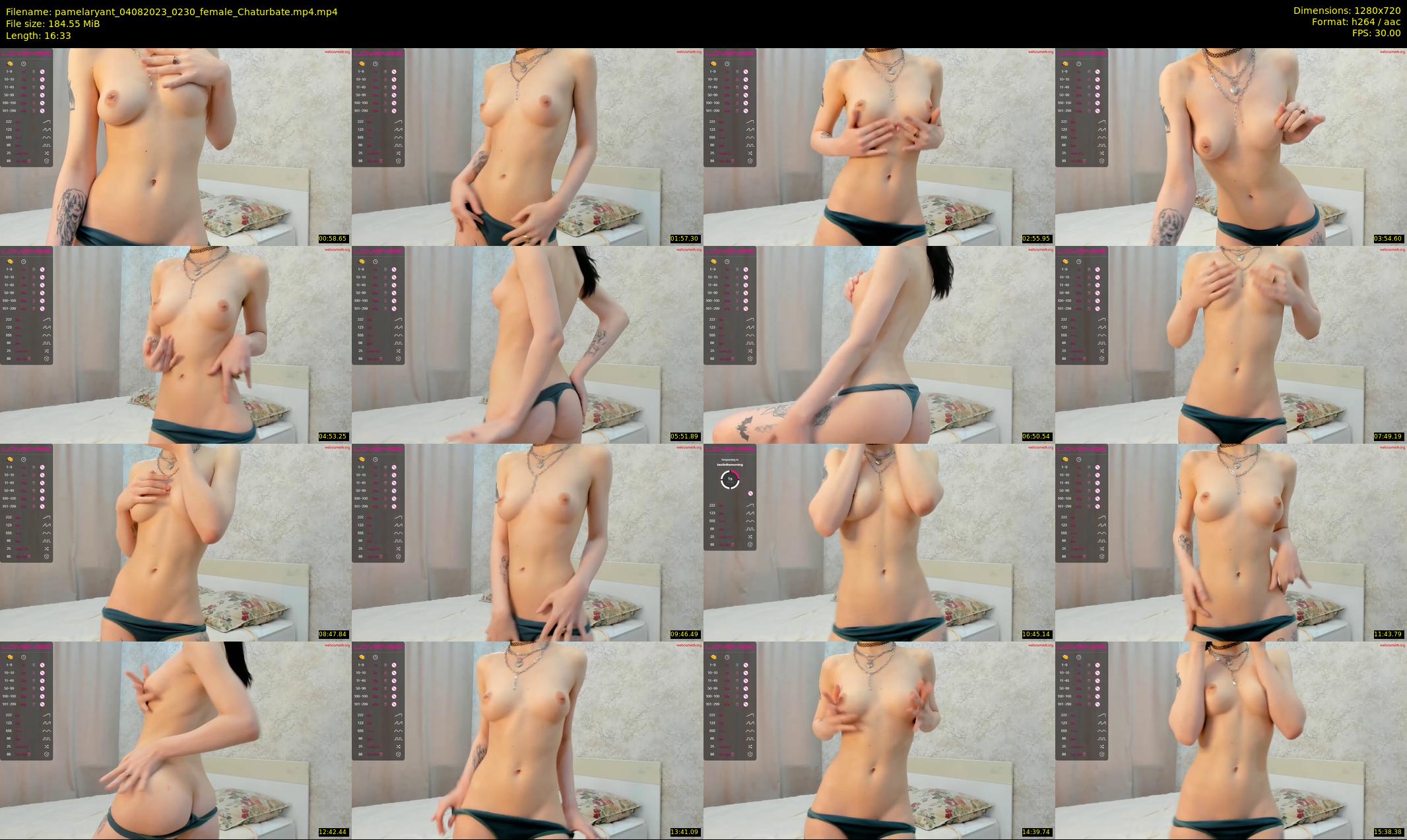 pamelaryant — 17 minute Chaturbate female cam show recording, 720p, Aug 4, 2023