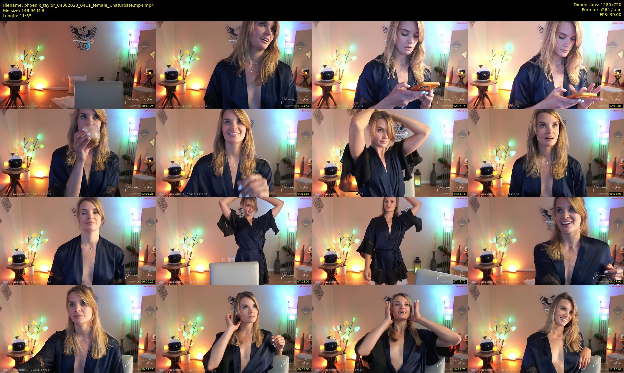phoenix_taylor — 12 minute Chaturbate female cam show recording, 720p, Aug 4, 2023