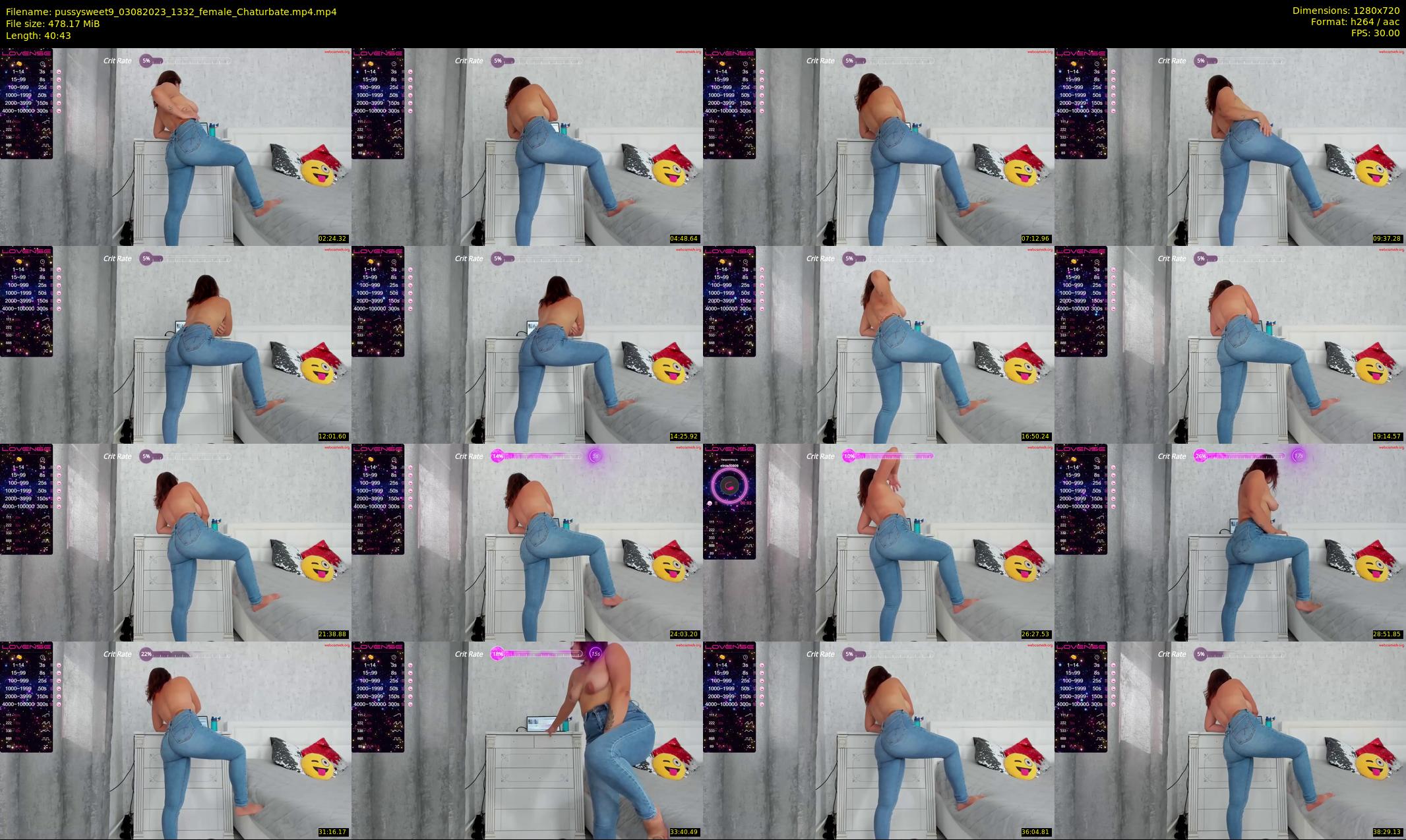 pussysweet9 — 41 minute Chaturbate female cam show recording, 720p, Aug 3, 2023
