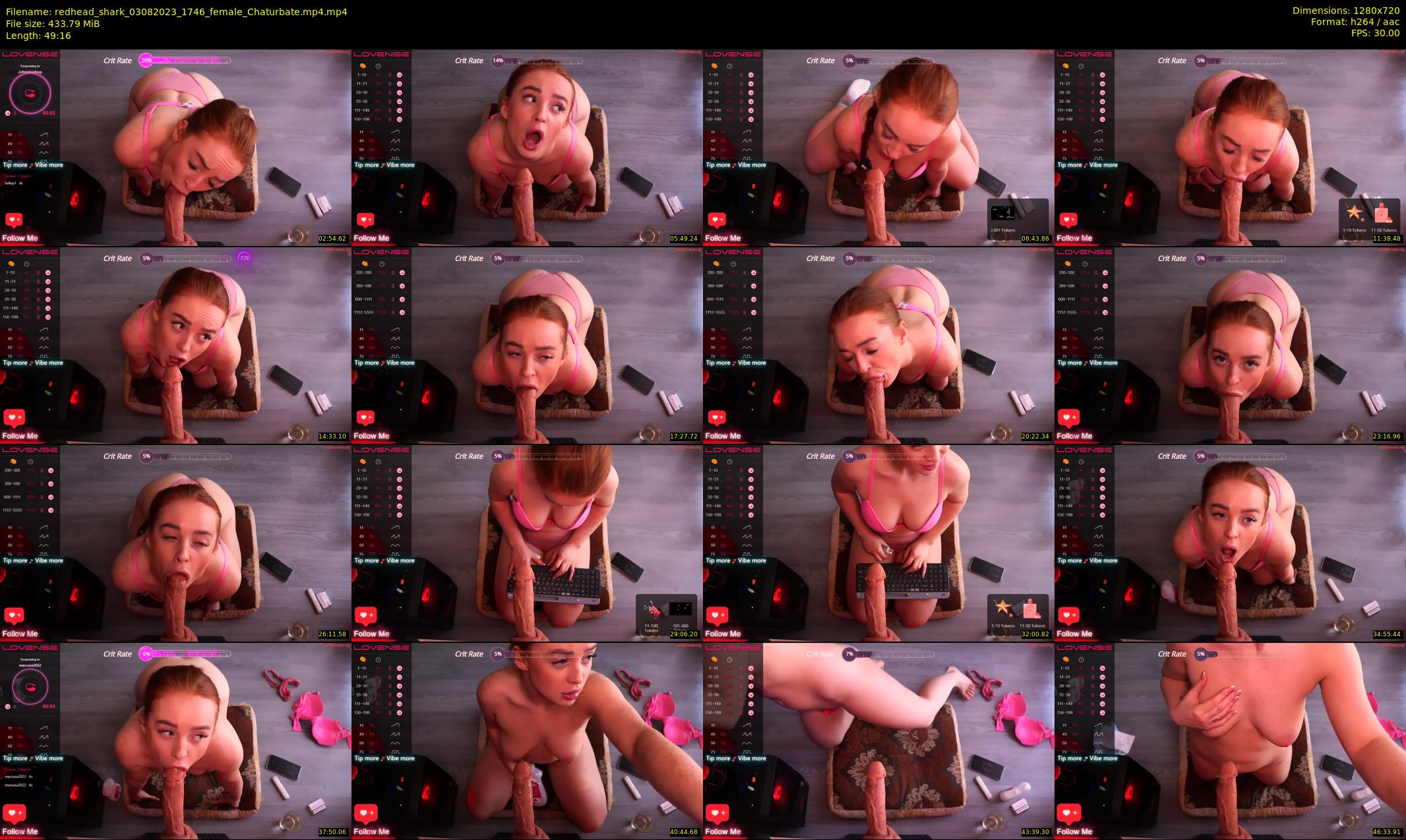 redhead_shark — 50 minute Chaturbate female cam show recording, 720p, Aug 3, 2023