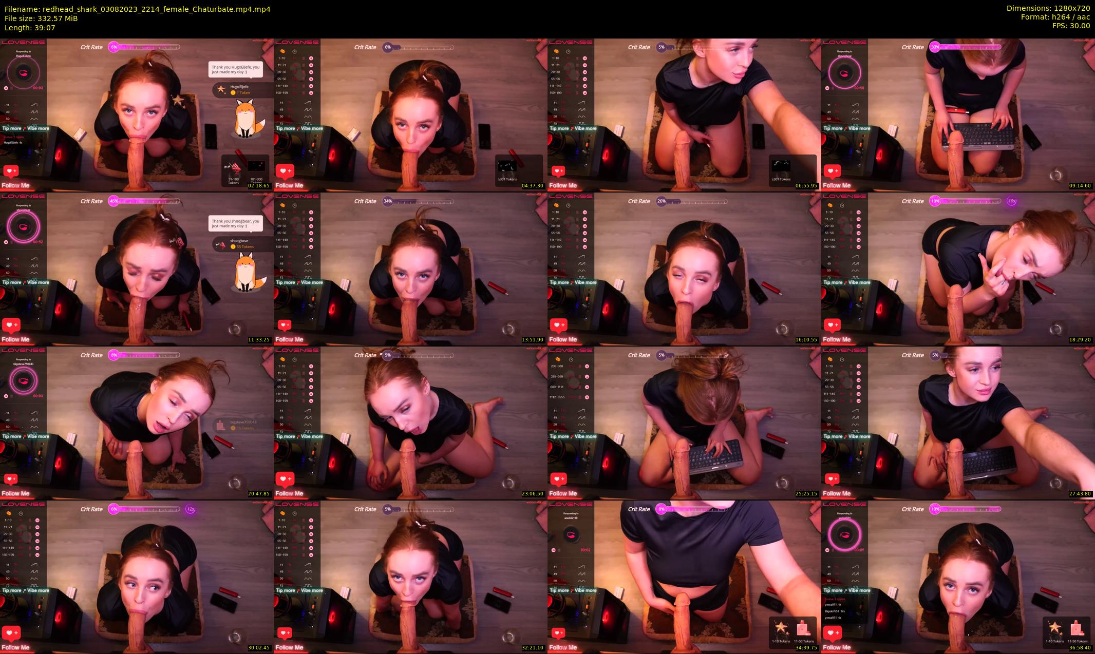 redhead_shark — 40 minute Chaturbate female cam show recording, 720p, Aug 3, 2023