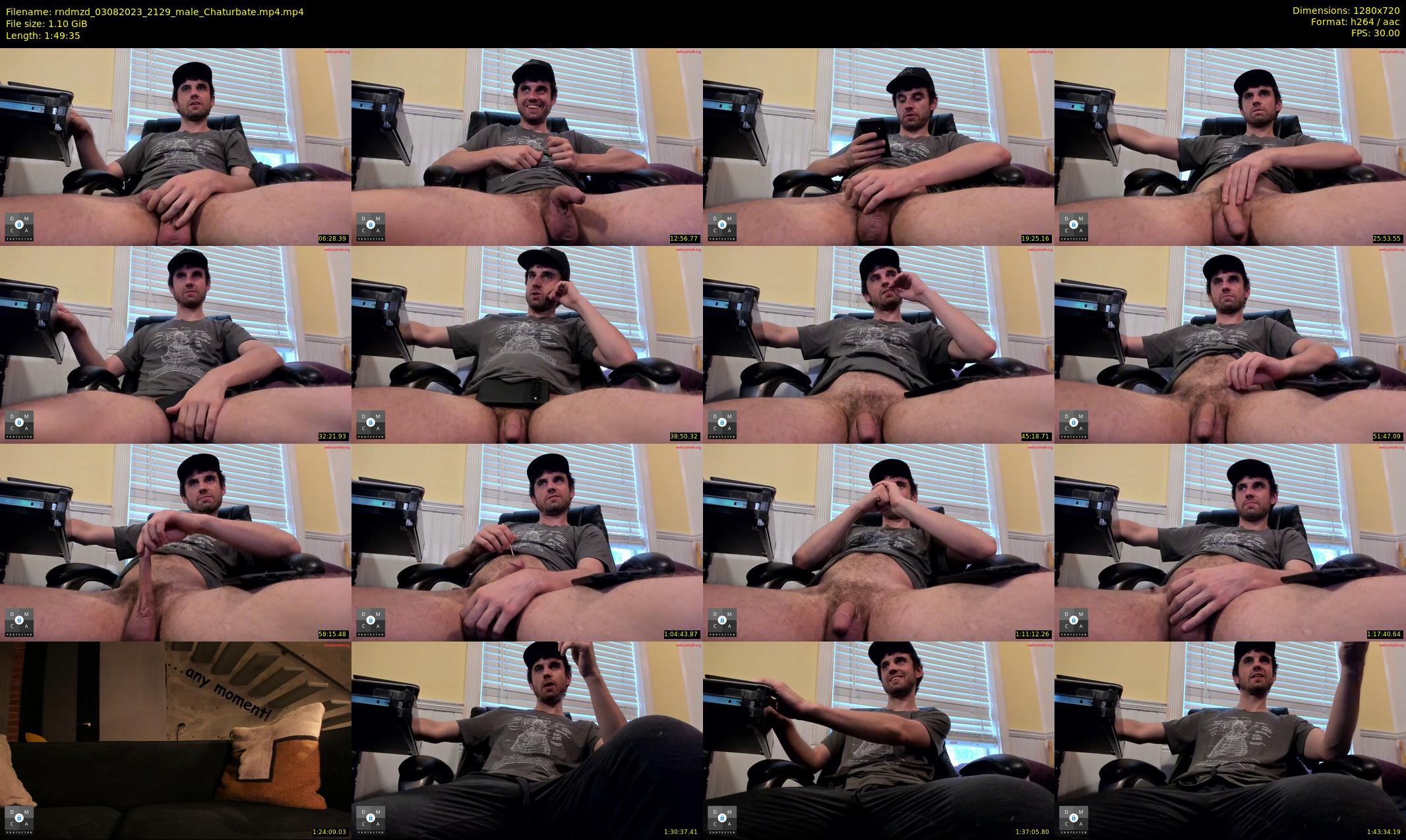 rndmzd — 110 minute Chaturbate male cam show recording, 720p, Aug 3, 2023
