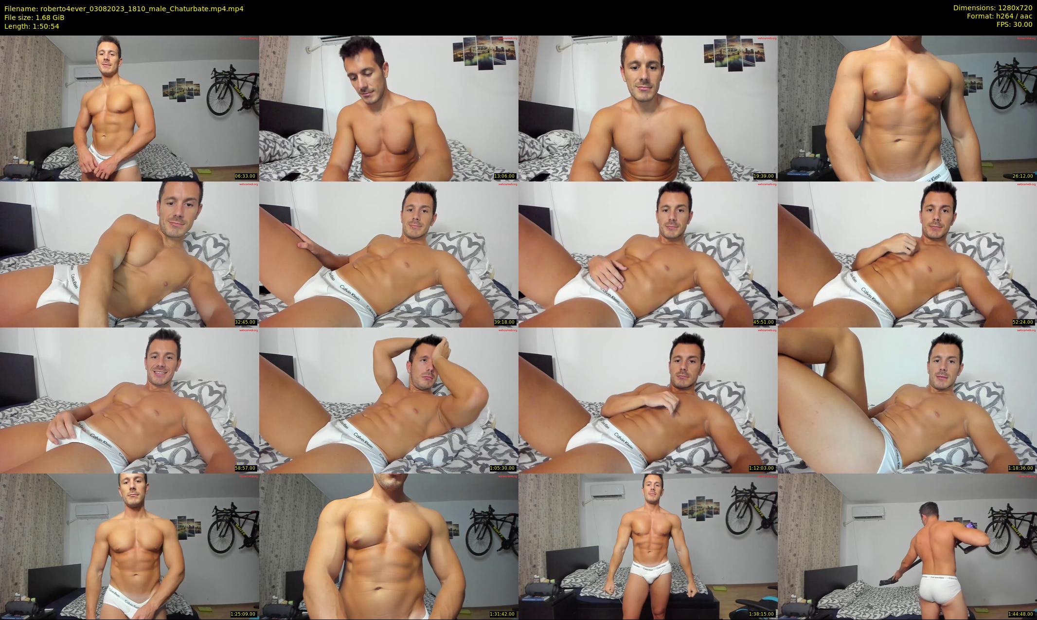 roberto4ever — 111 minute Chaturbate male cam show recording, 720p, Aug 3, 2023