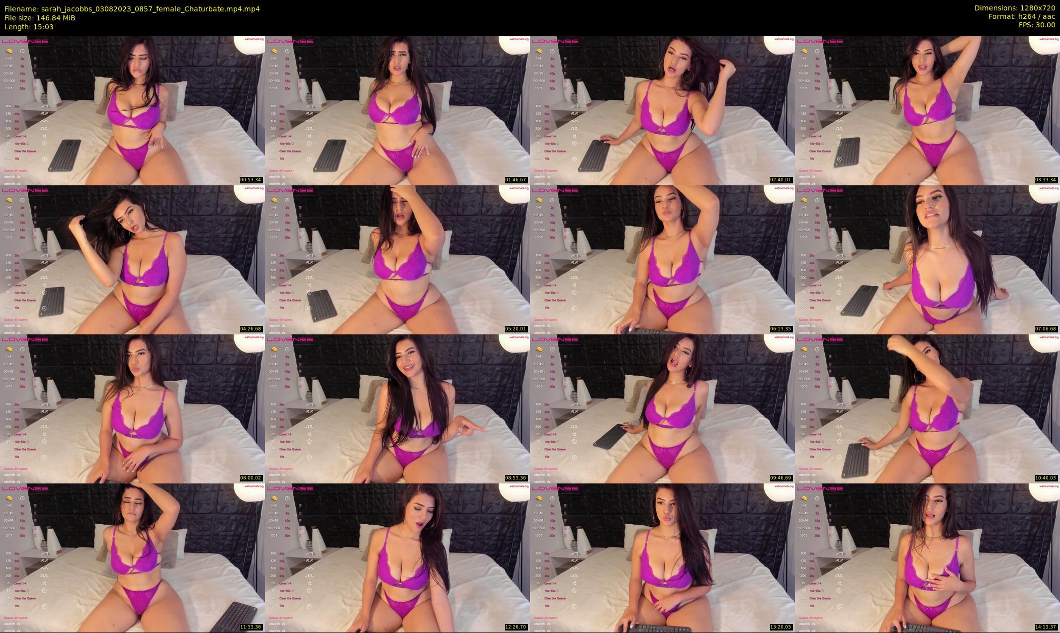 sarah_jacobbs — 16 minute Chaturbate female cam show recording, 720p, Aug 3, 2023