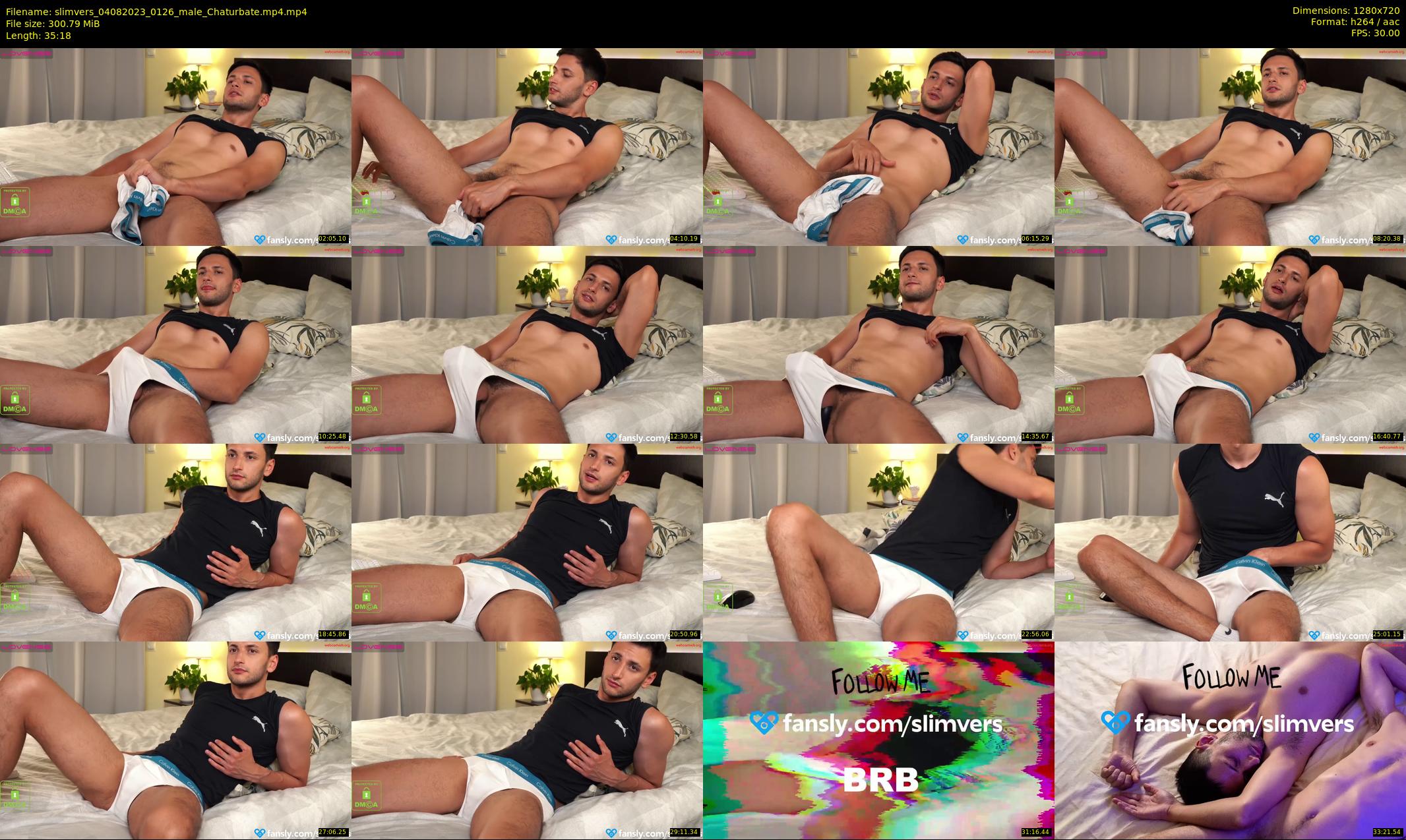 slimvers — 36 minute Chaturbate male cam show recording, 720p, Aug 4, 2023