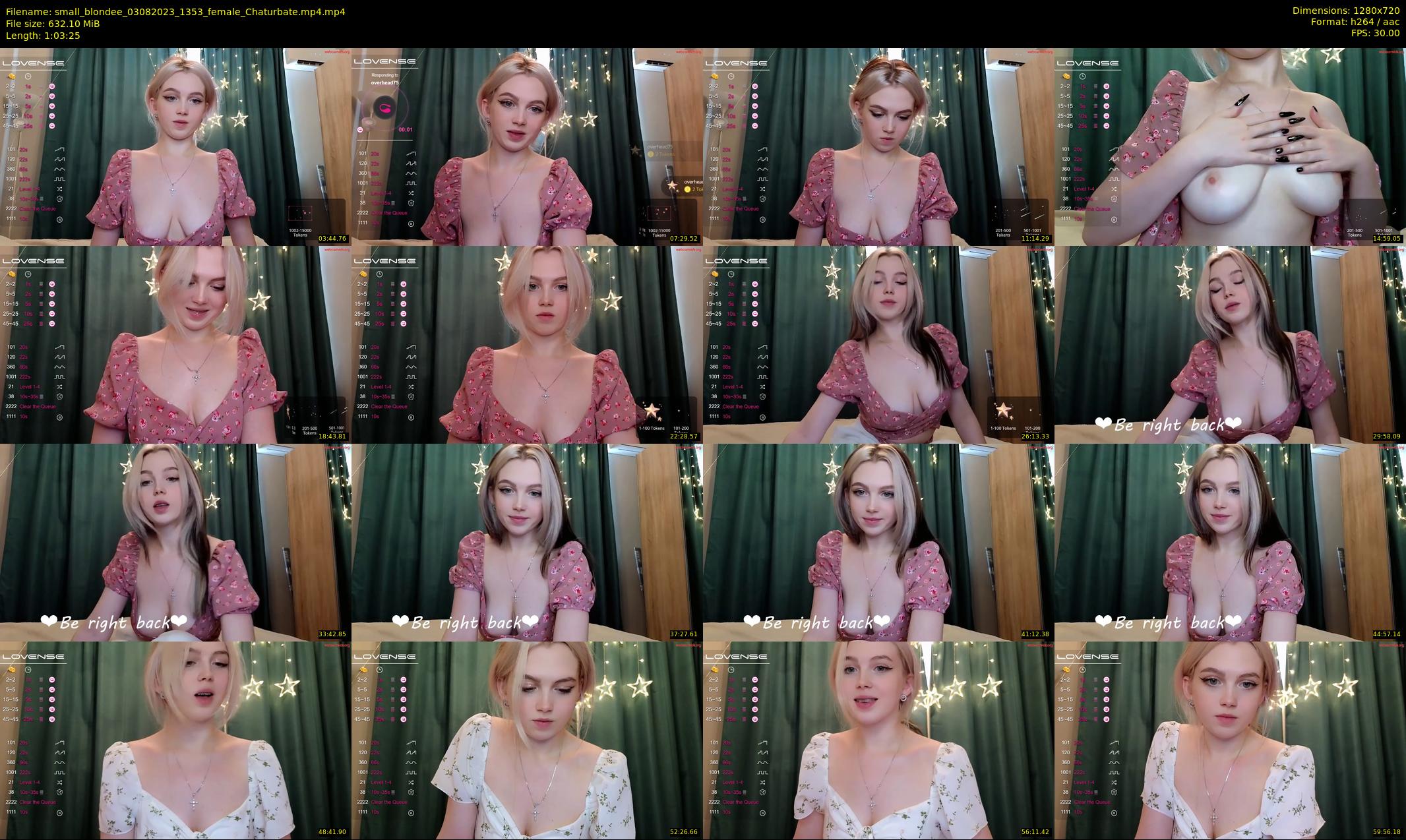 small_blondee — 64 minute Chaturbate female cam show recording, 720p, Aug 3, 2023