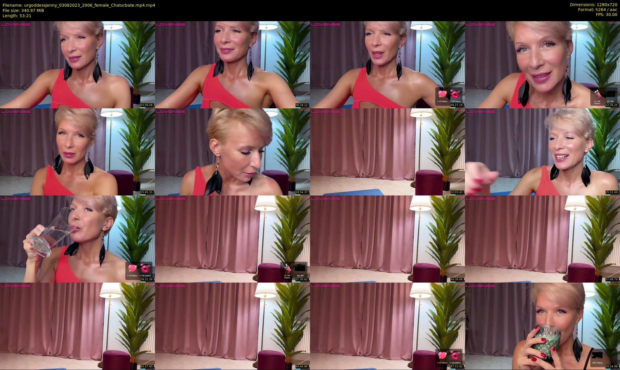 urgoddessjenny — 54 minute Chaturbate female cam show recording, 720p, Aug 3, 2023